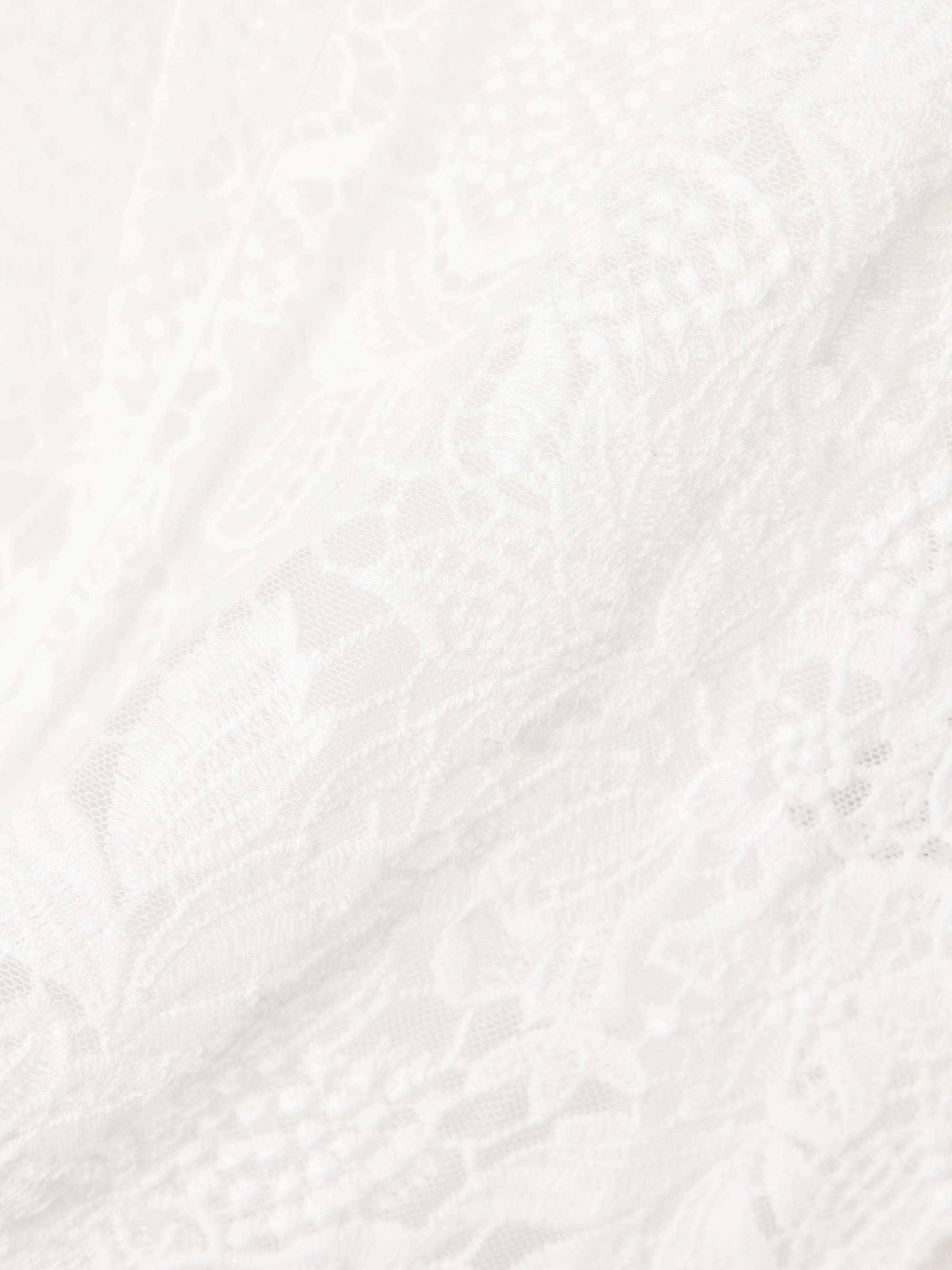 Tie-neck cotton-lace blouse view