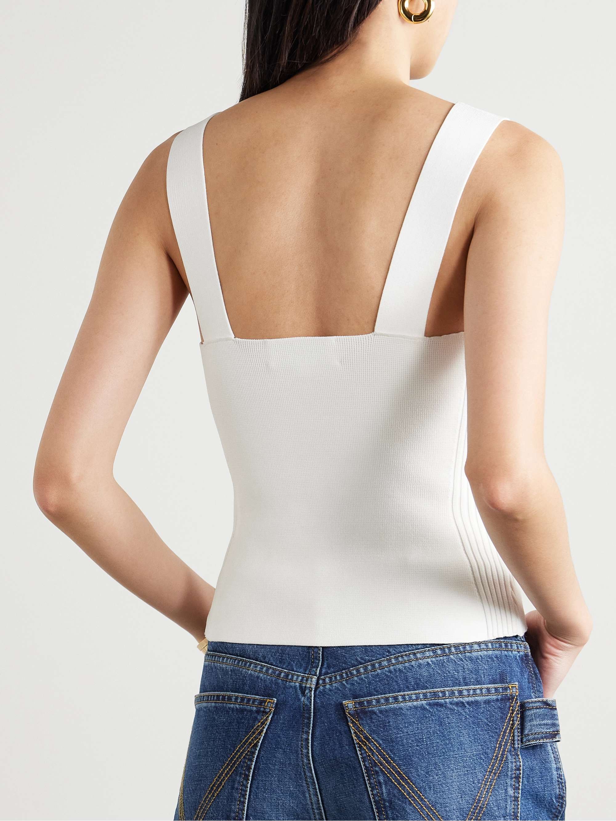 Stretch-knit tank view