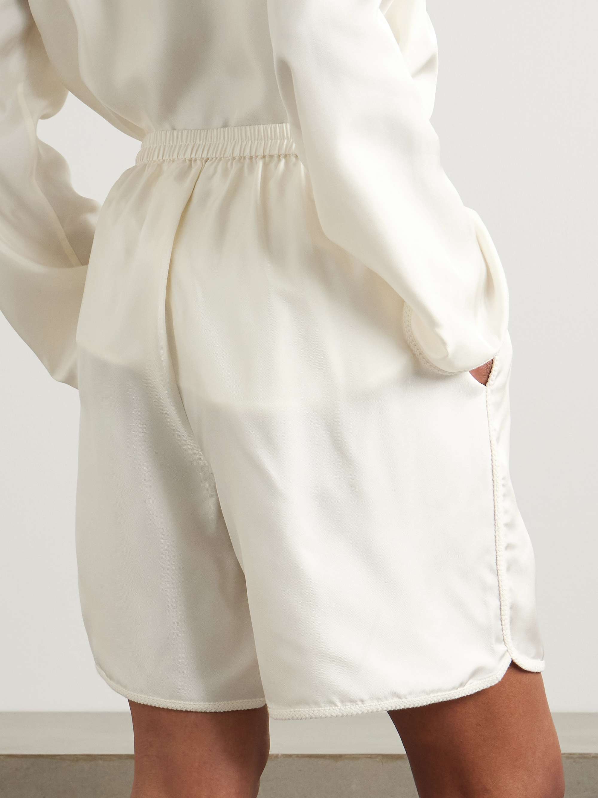 Silk shorts view