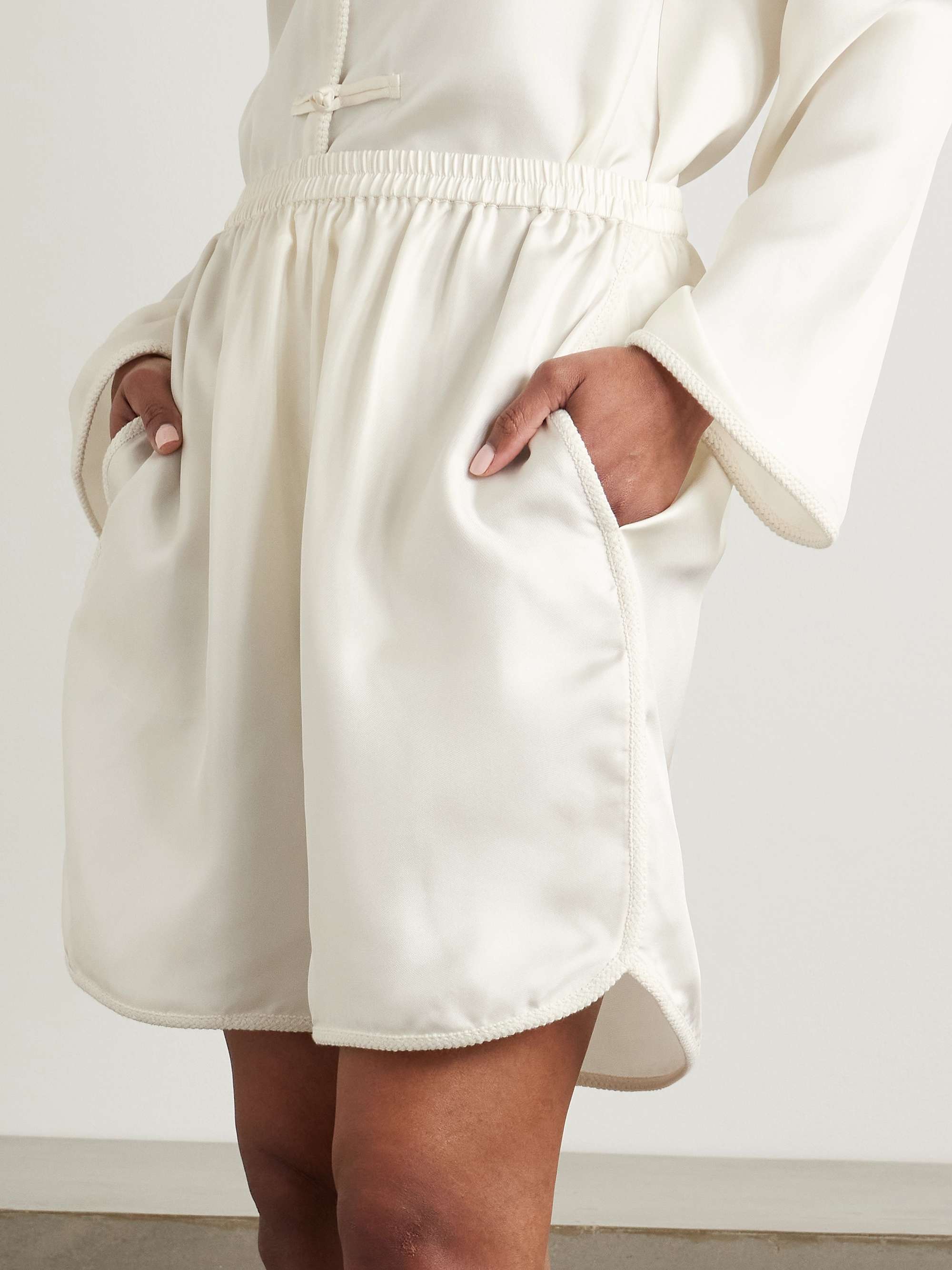 Silk shorts view