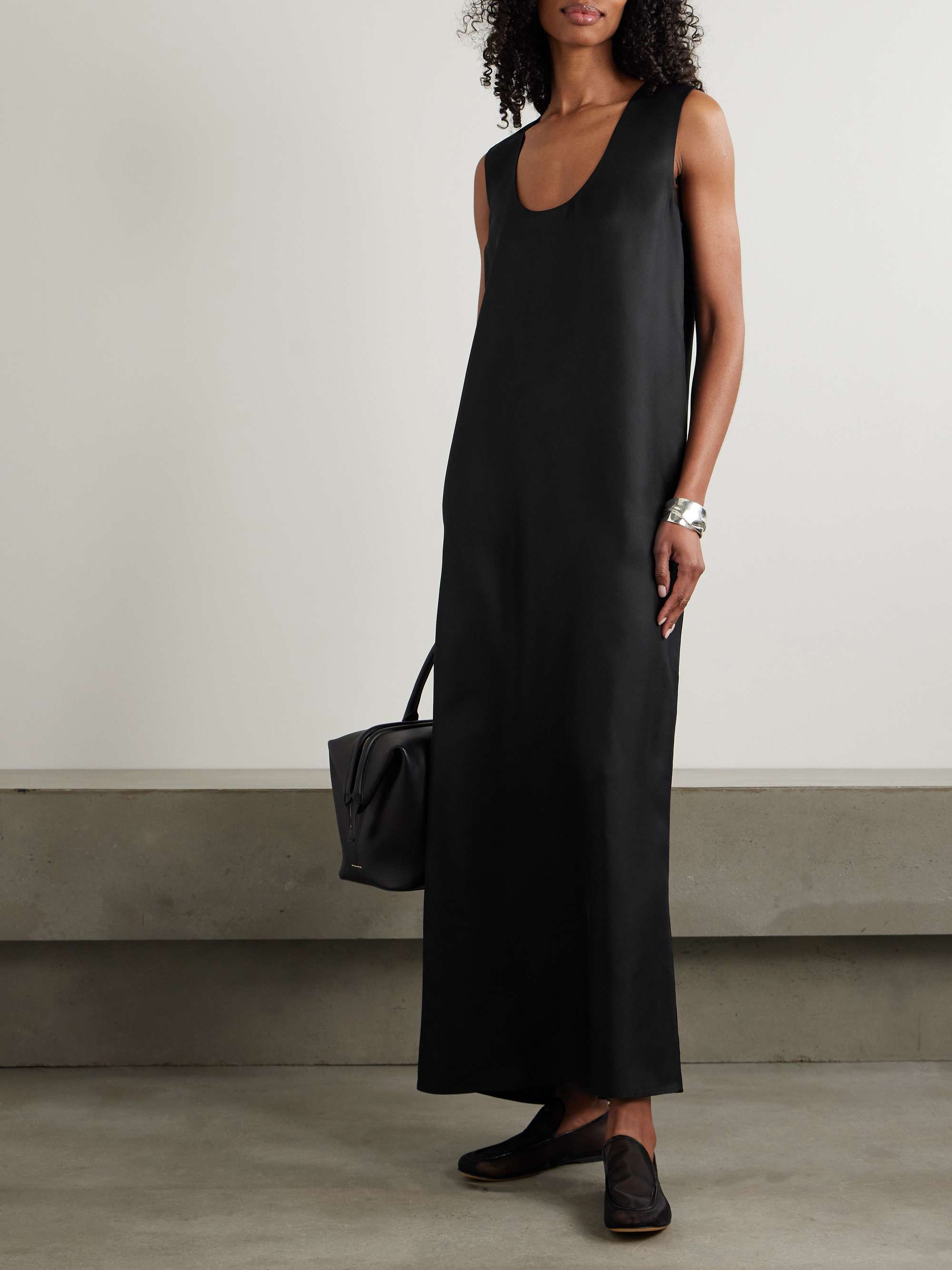 Silk maxi dress view
