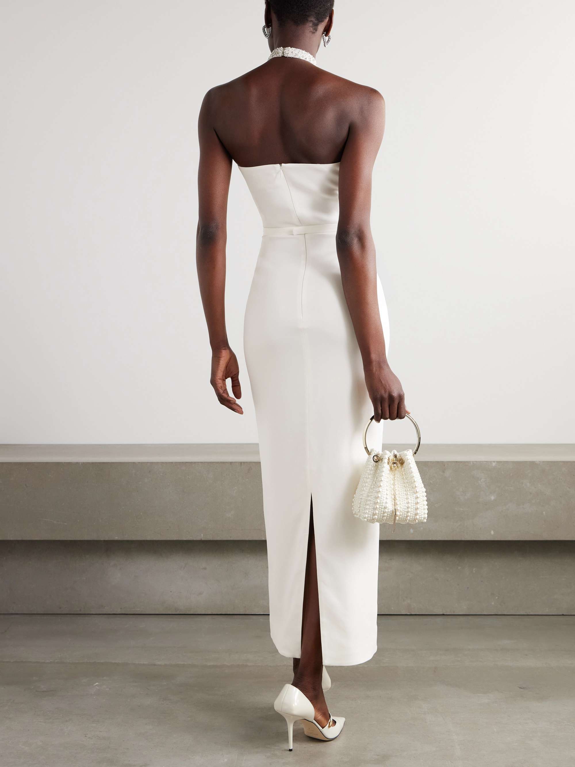 Ara embellished crepe halterneck gown view