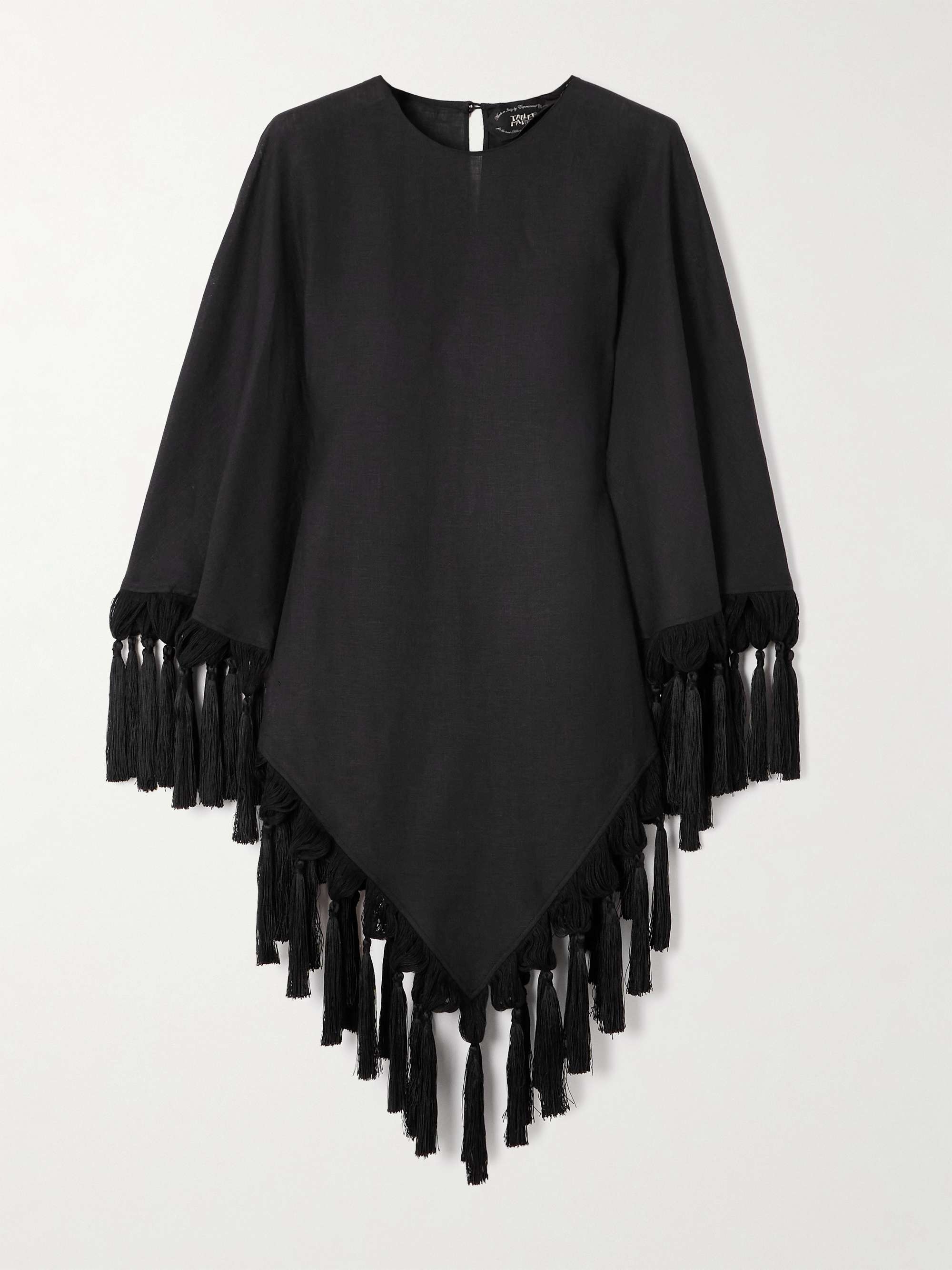 Gloria tasseled linen blouse view