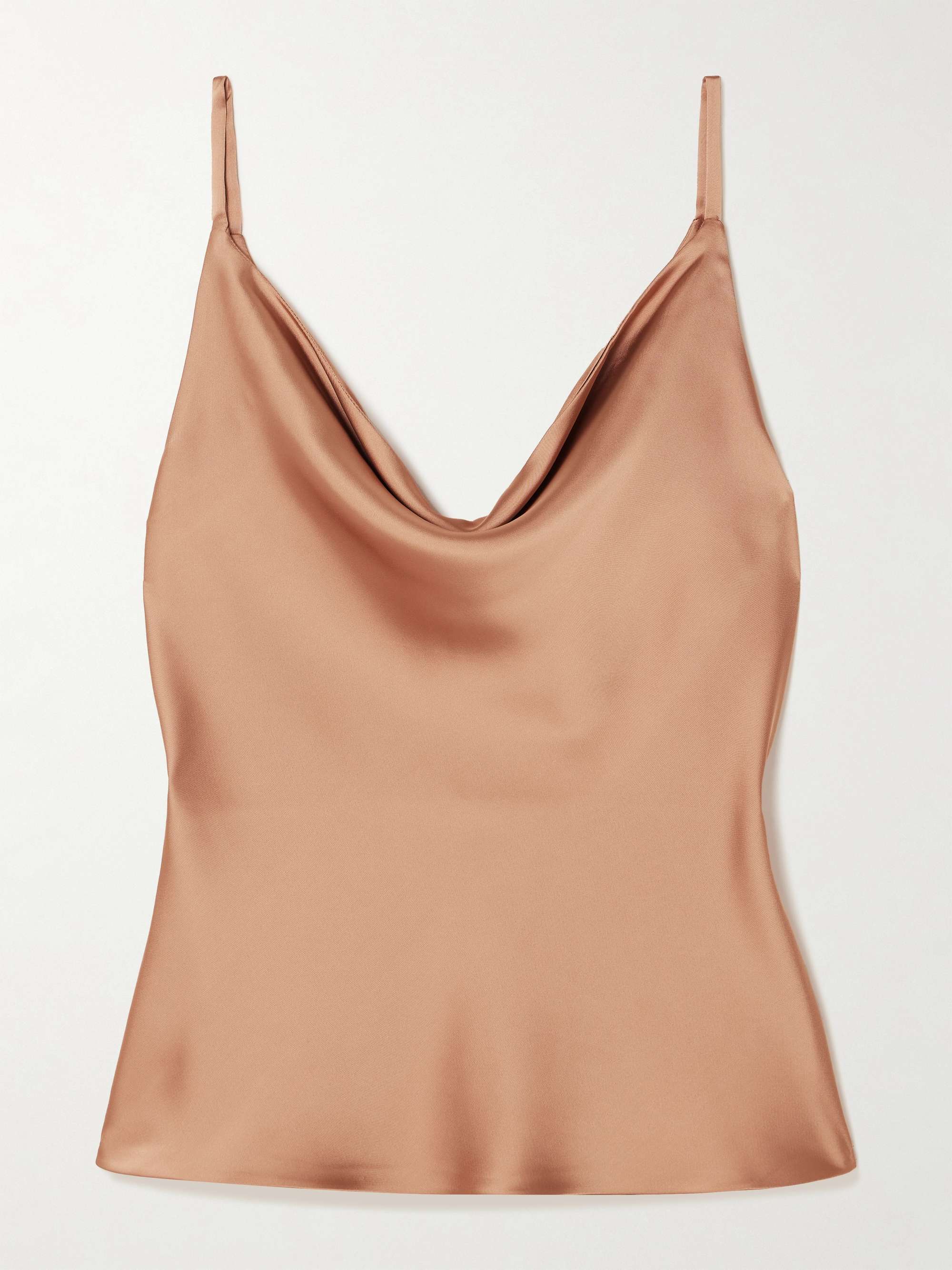 Maria draped satin camisole view