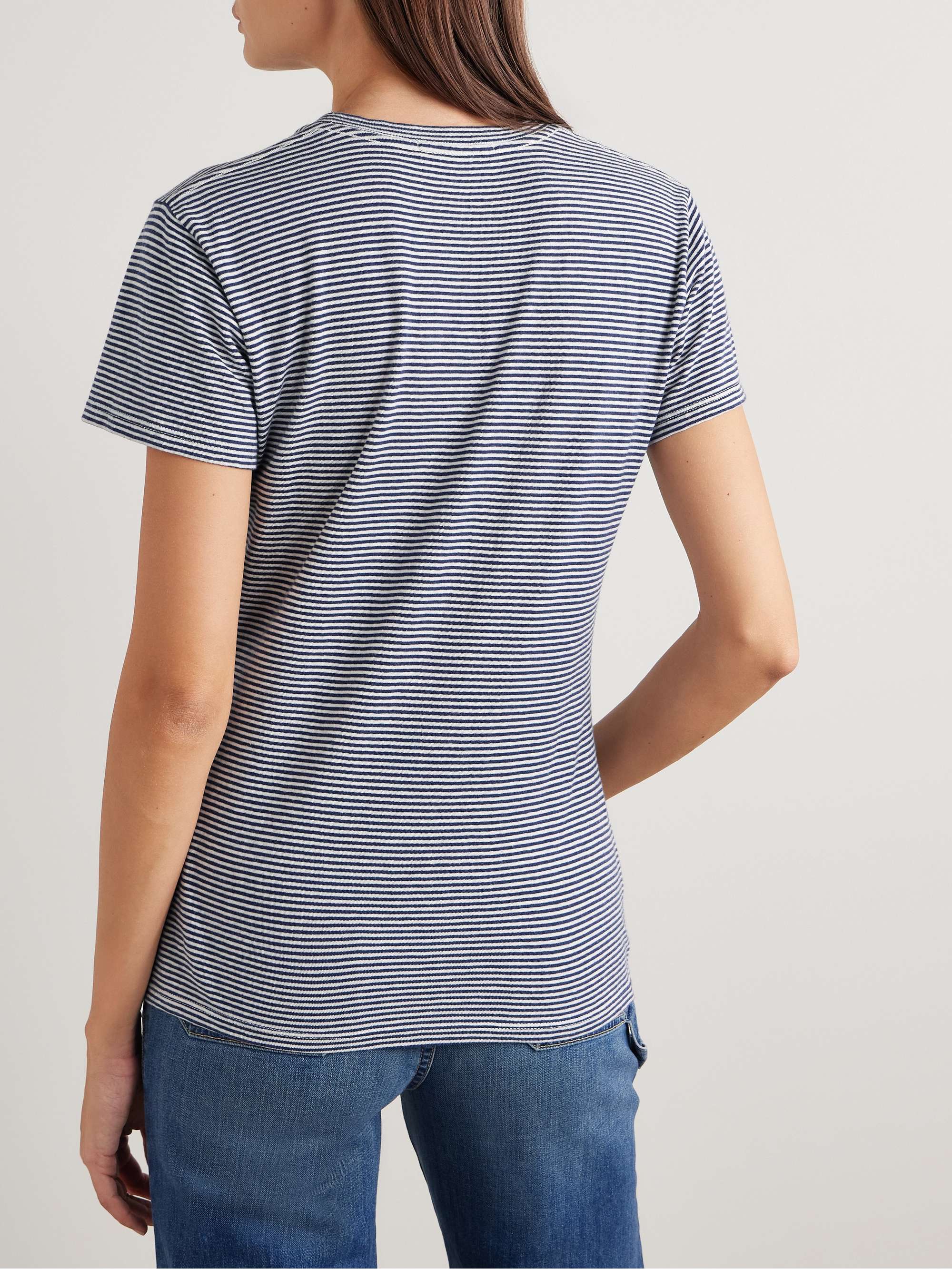 Lana striped cotton-jersey T-shirt view
