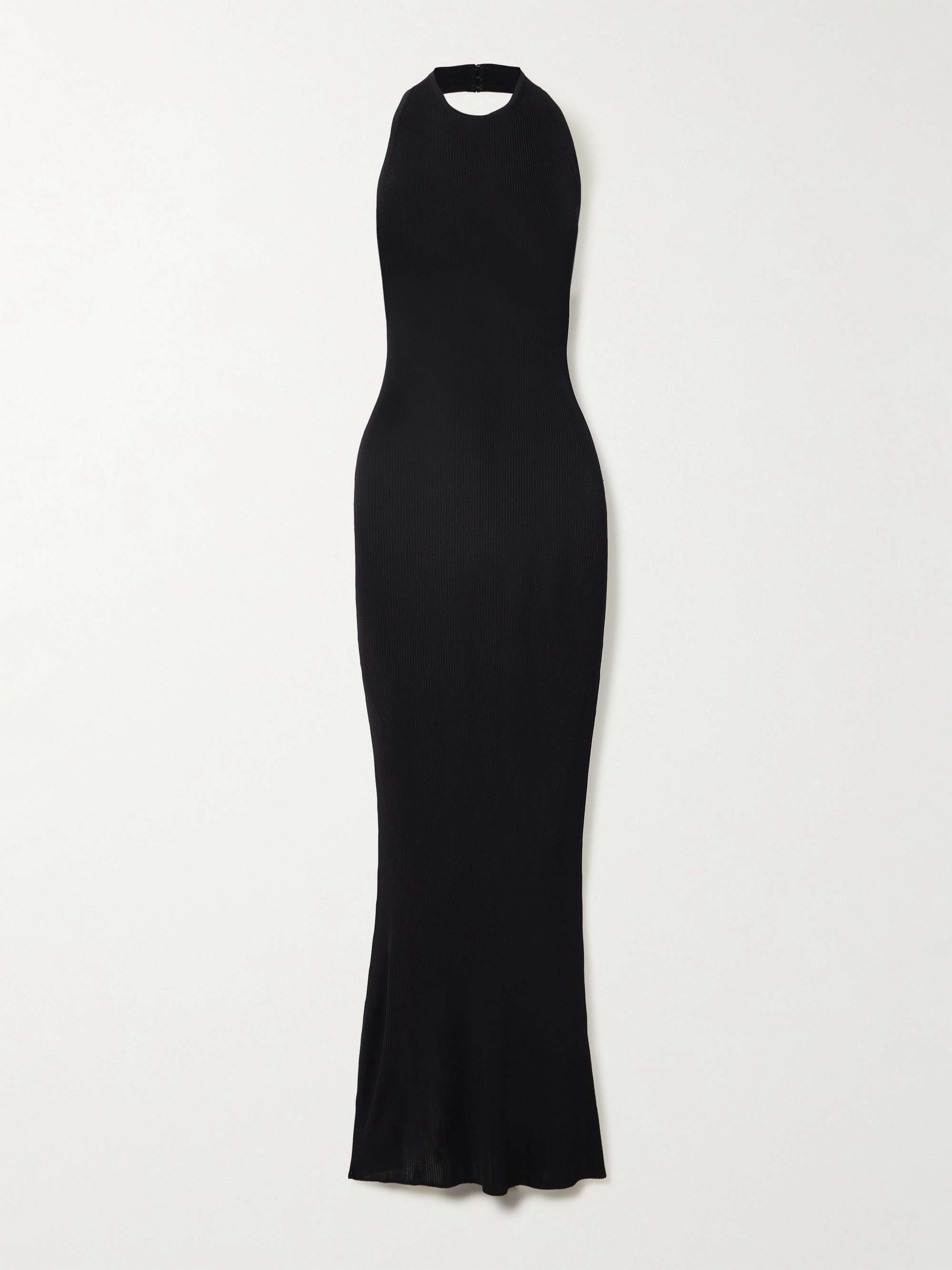Gertrude ribbed-knit halterneck maxi dress view