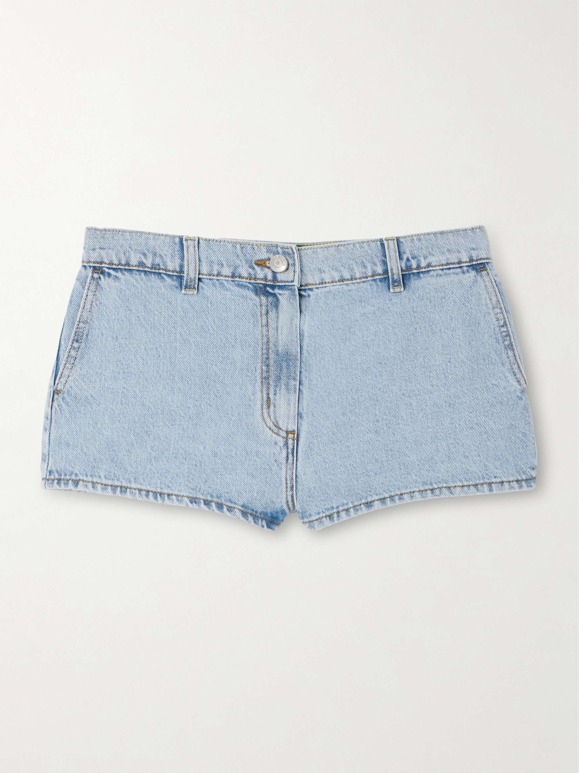 Denim shorts view