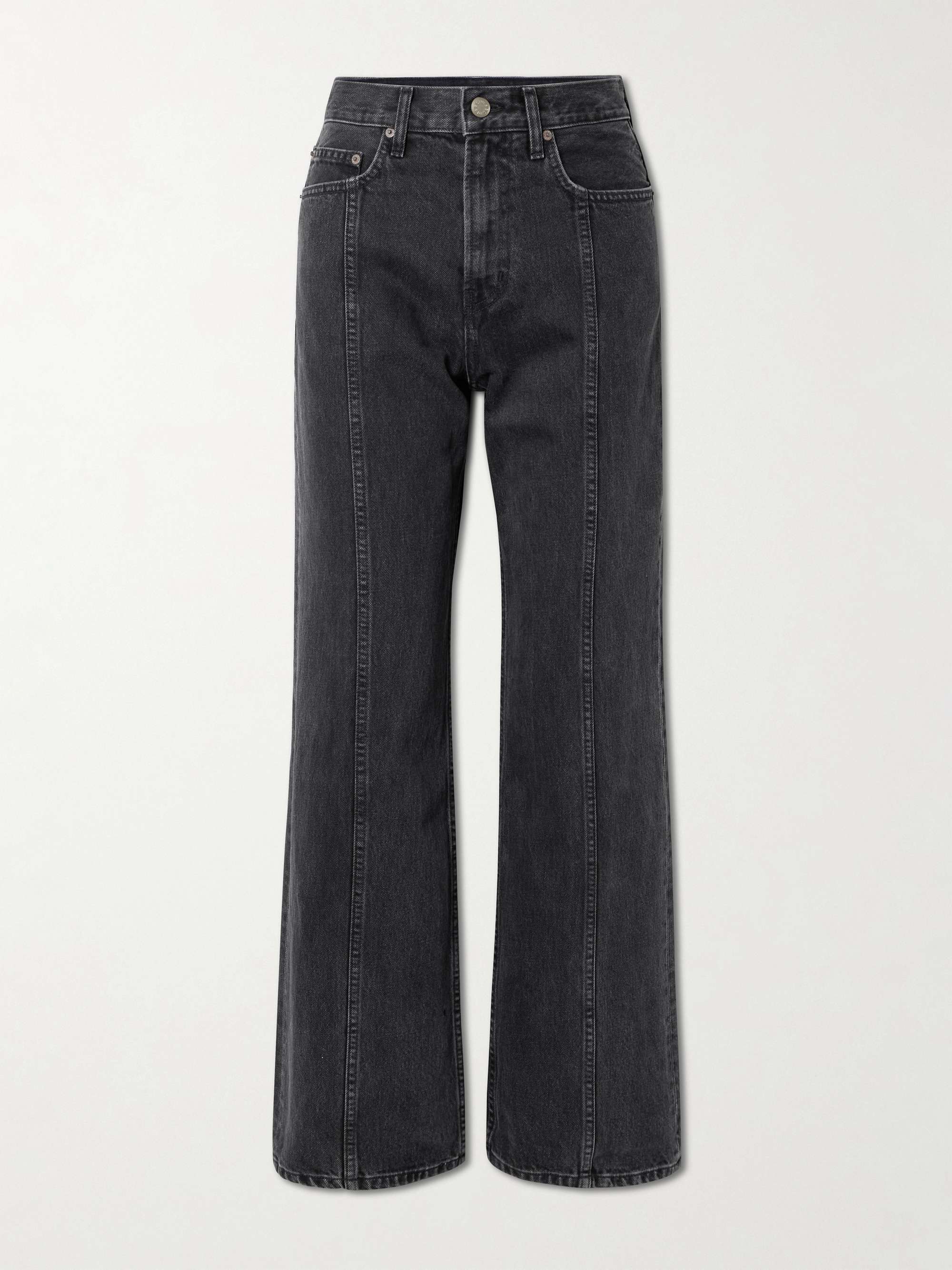 Quinn mid-rise straight-leg jeans view