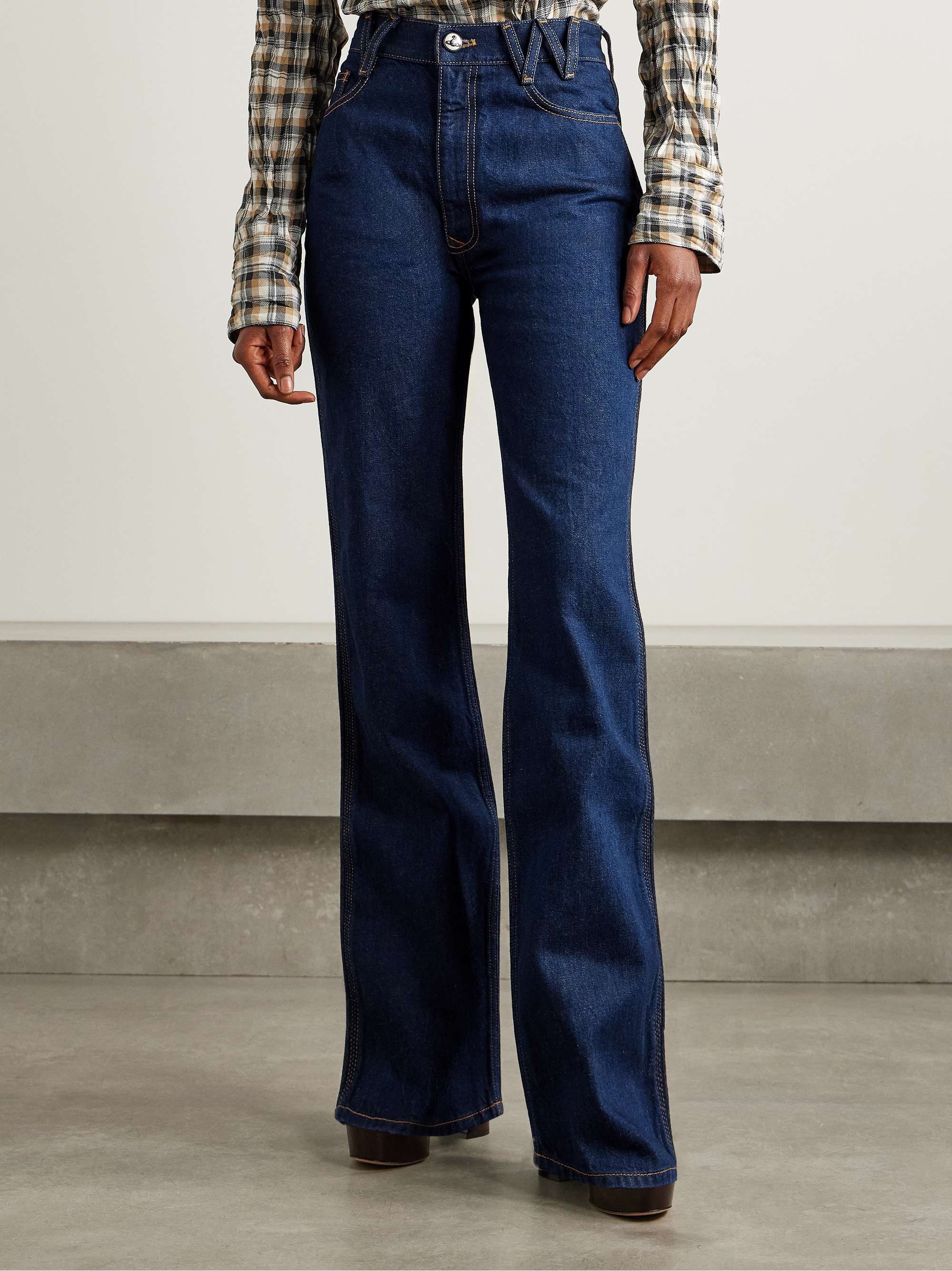 Ray high-rise flared jeans view