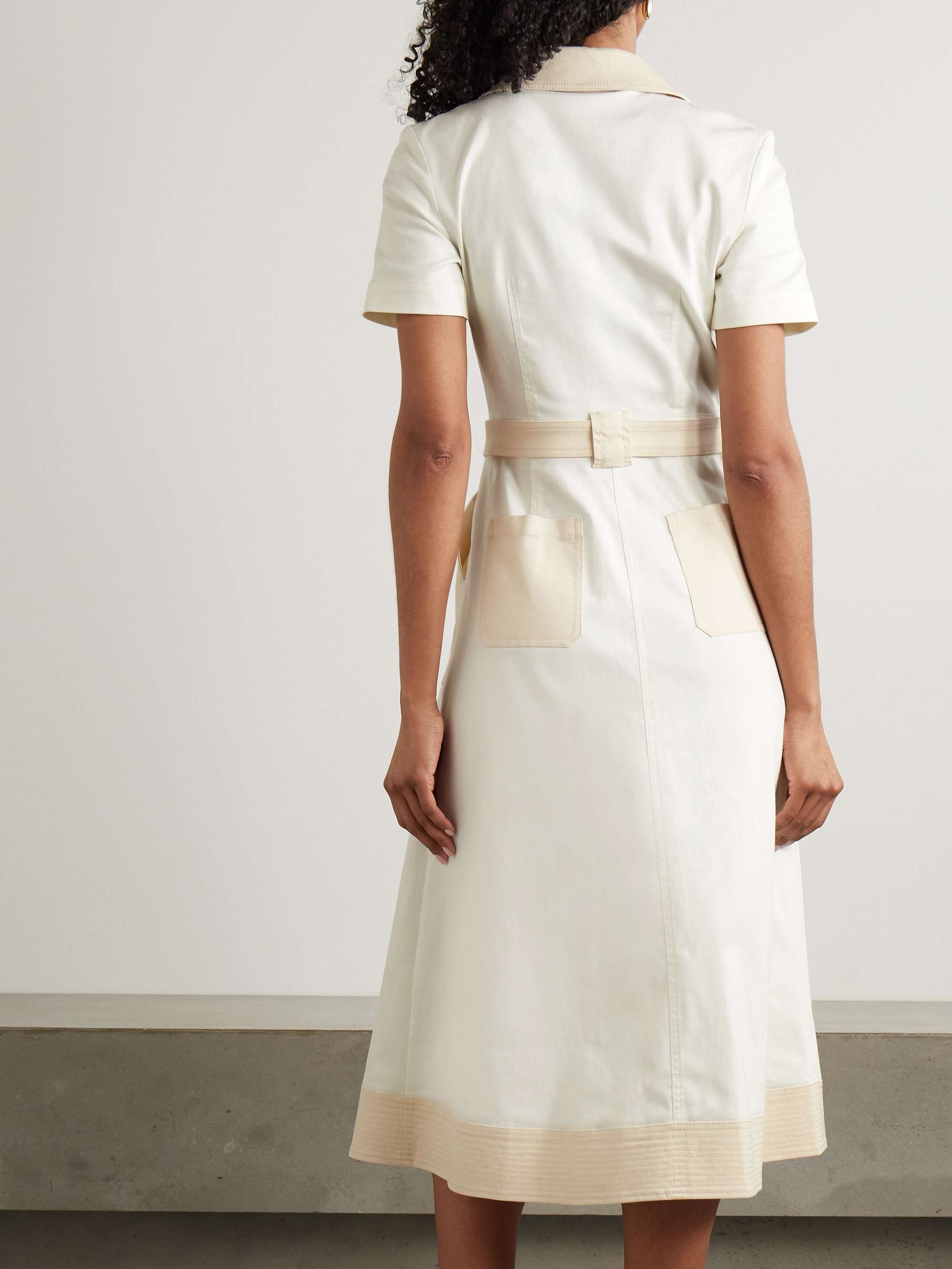 Hanover cotton-blend twill shirt dress view