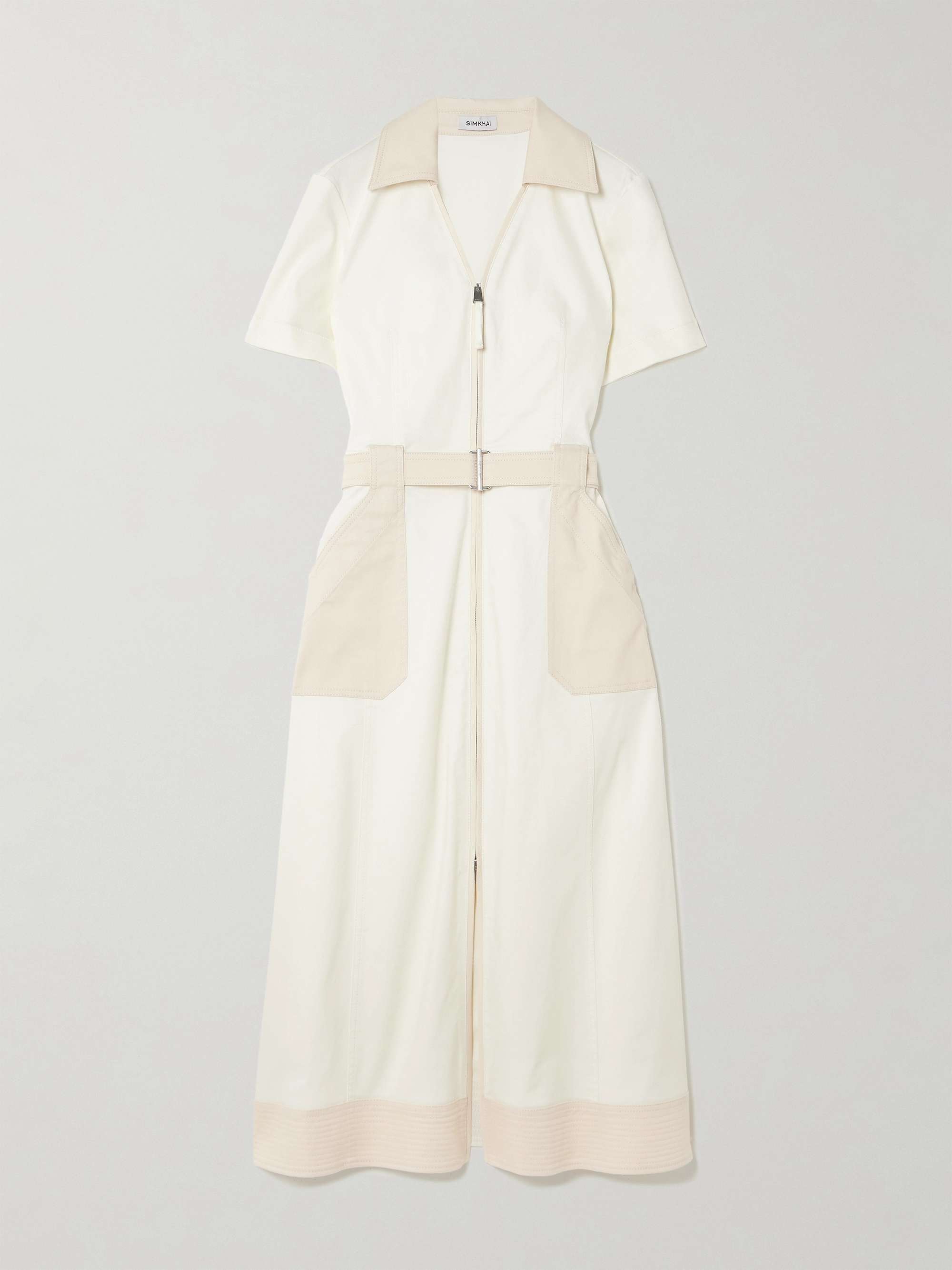 Hanover cotton-blend twill shirt dress view