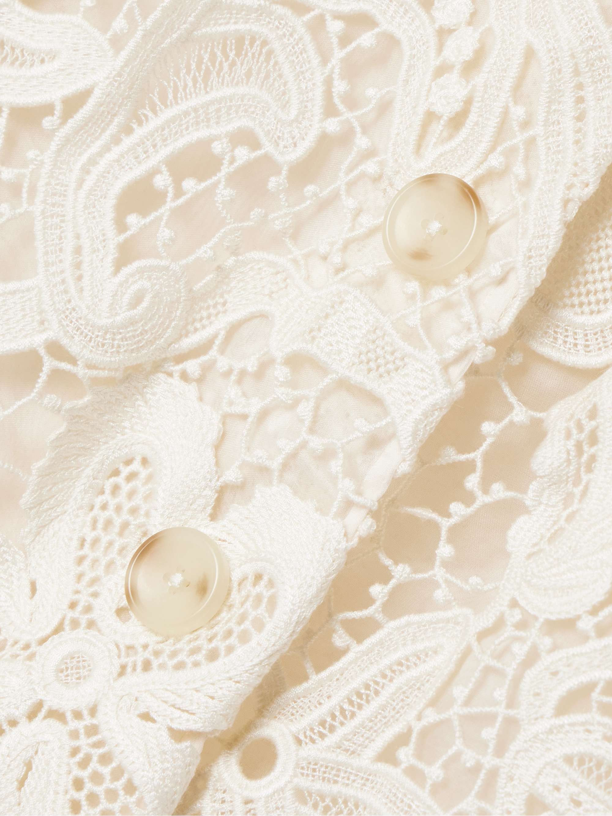Caris cropped guipure lace jacket view