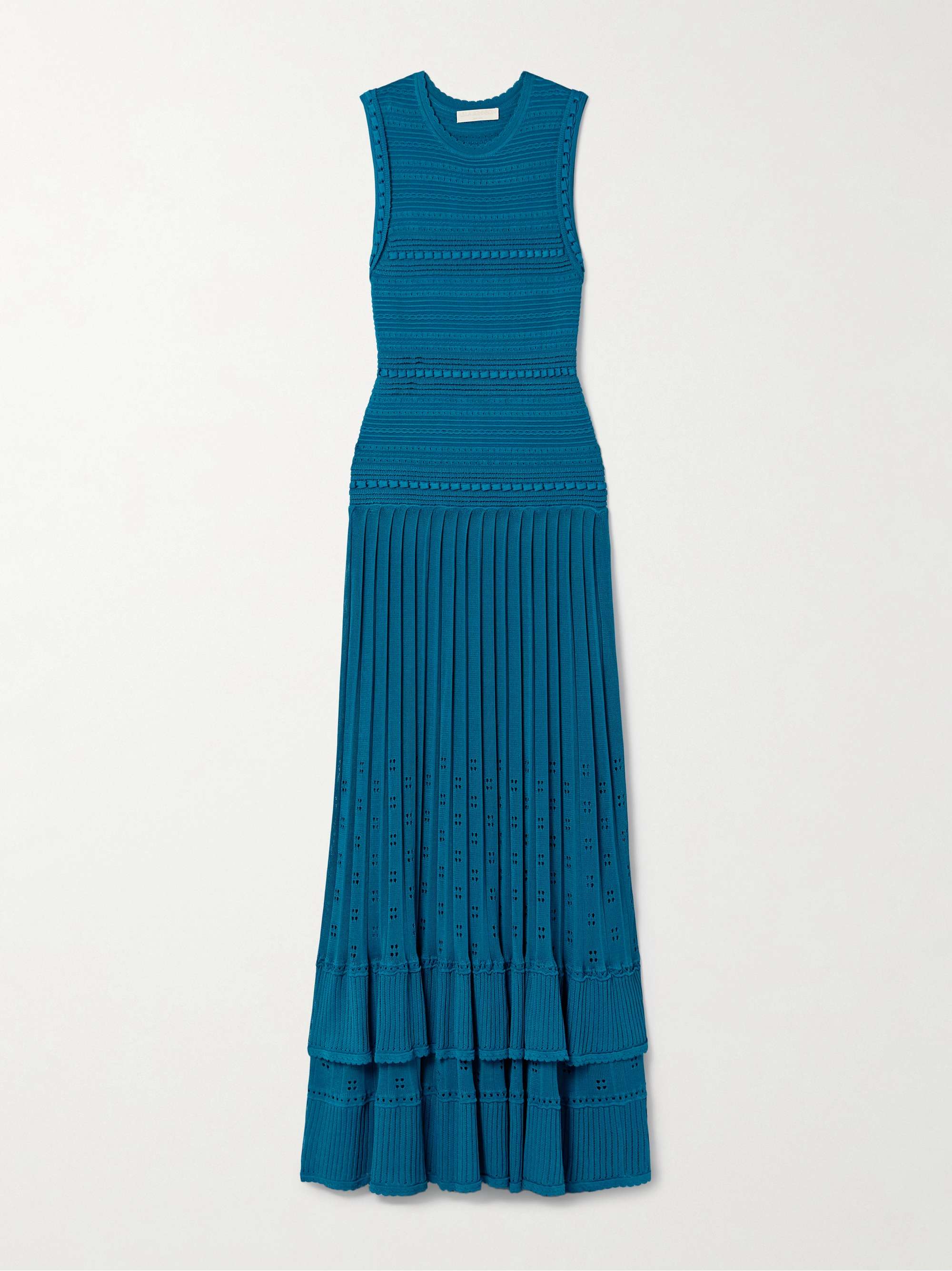 Mireille pleated knitted maxi dress view