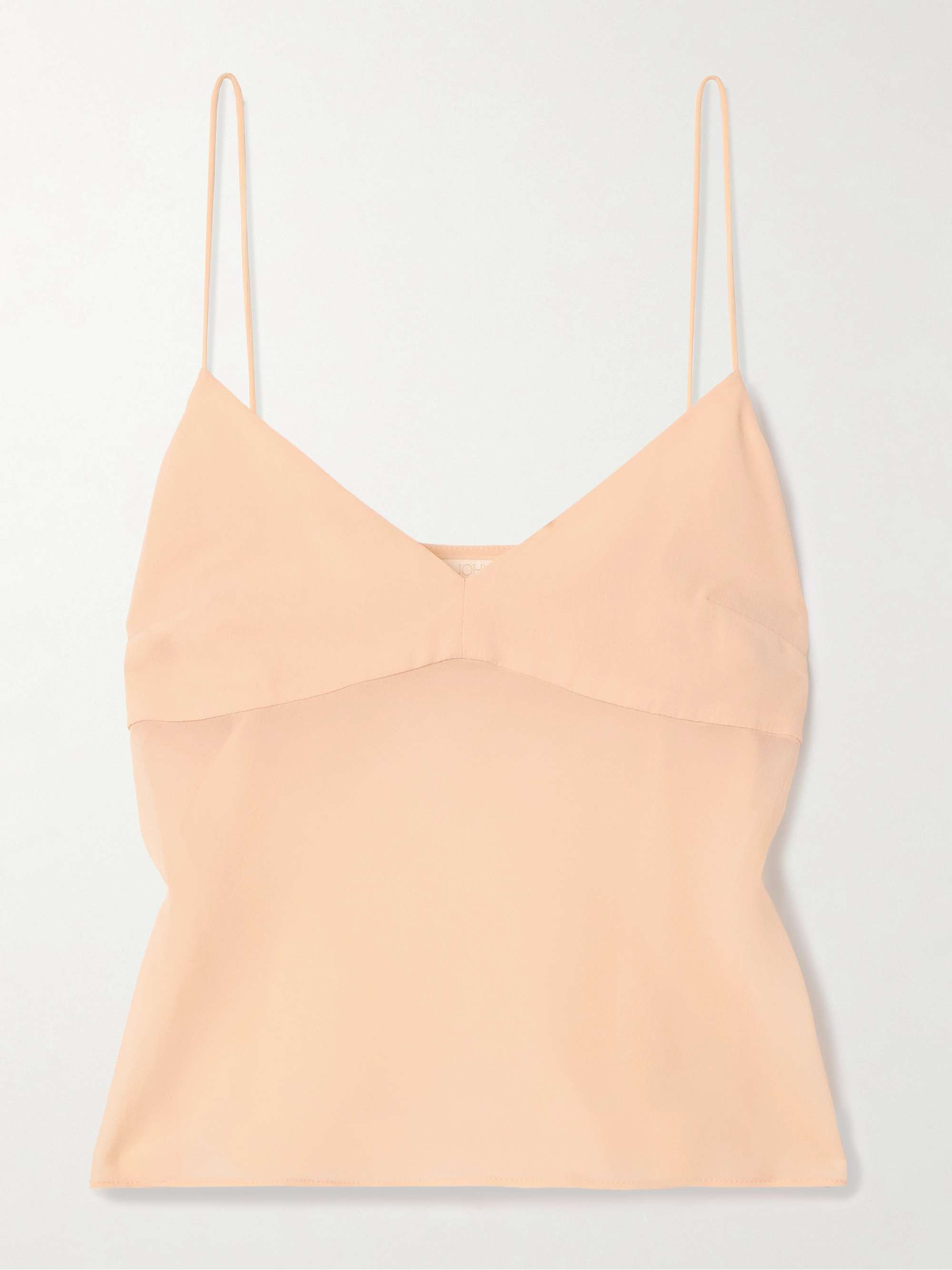Demi silk-chiffon camisole view