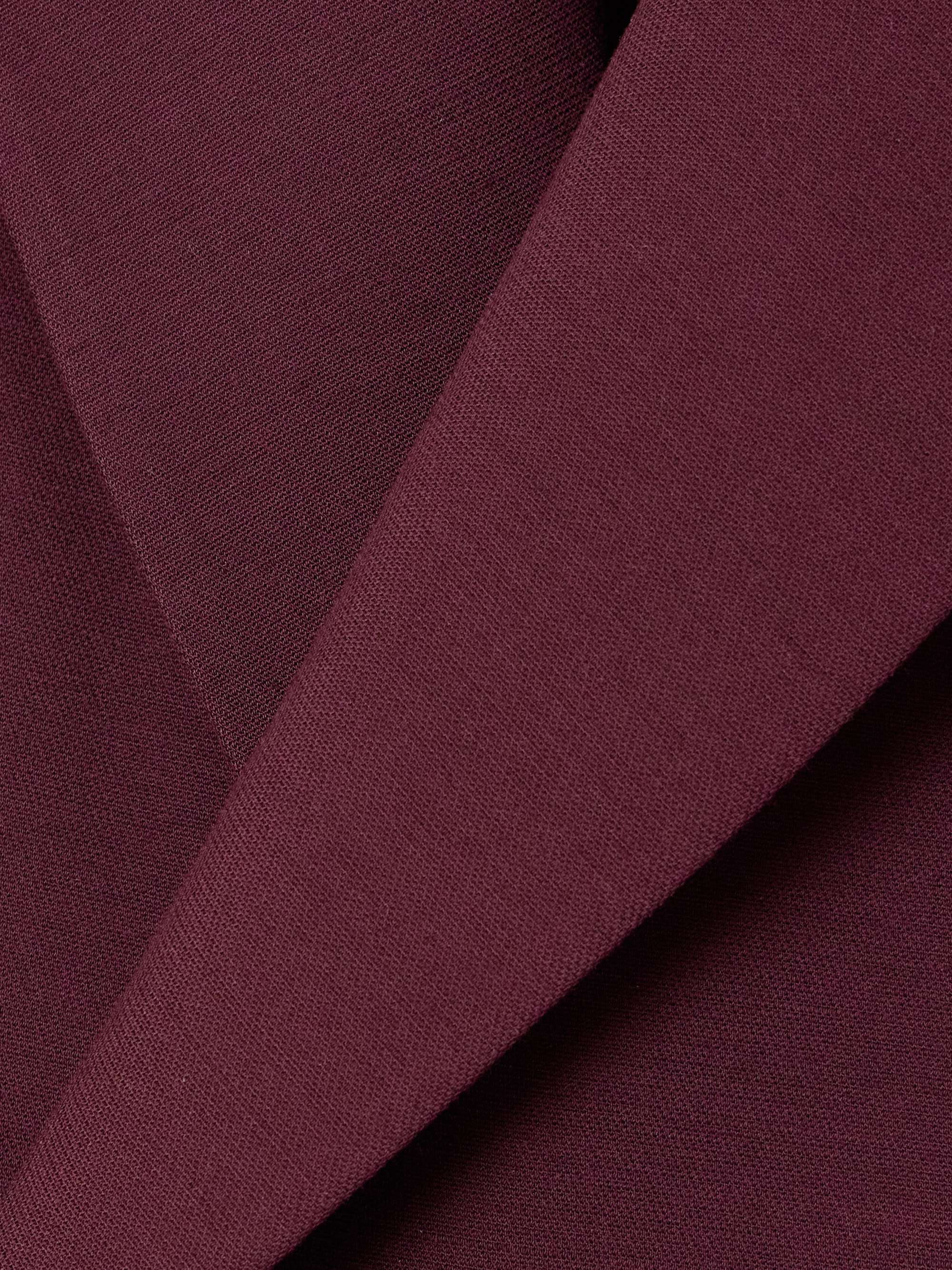 Double-breasted crepe blazer view