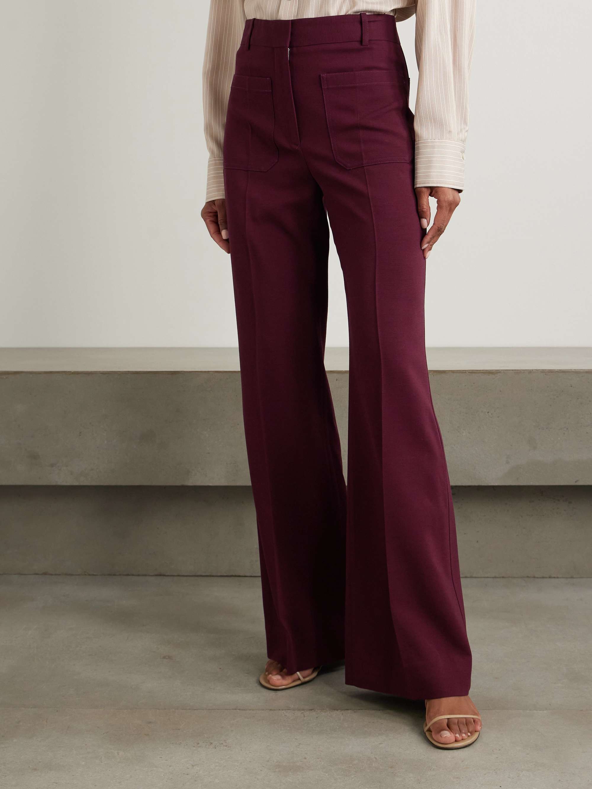 Alina woven wide-leg pants view