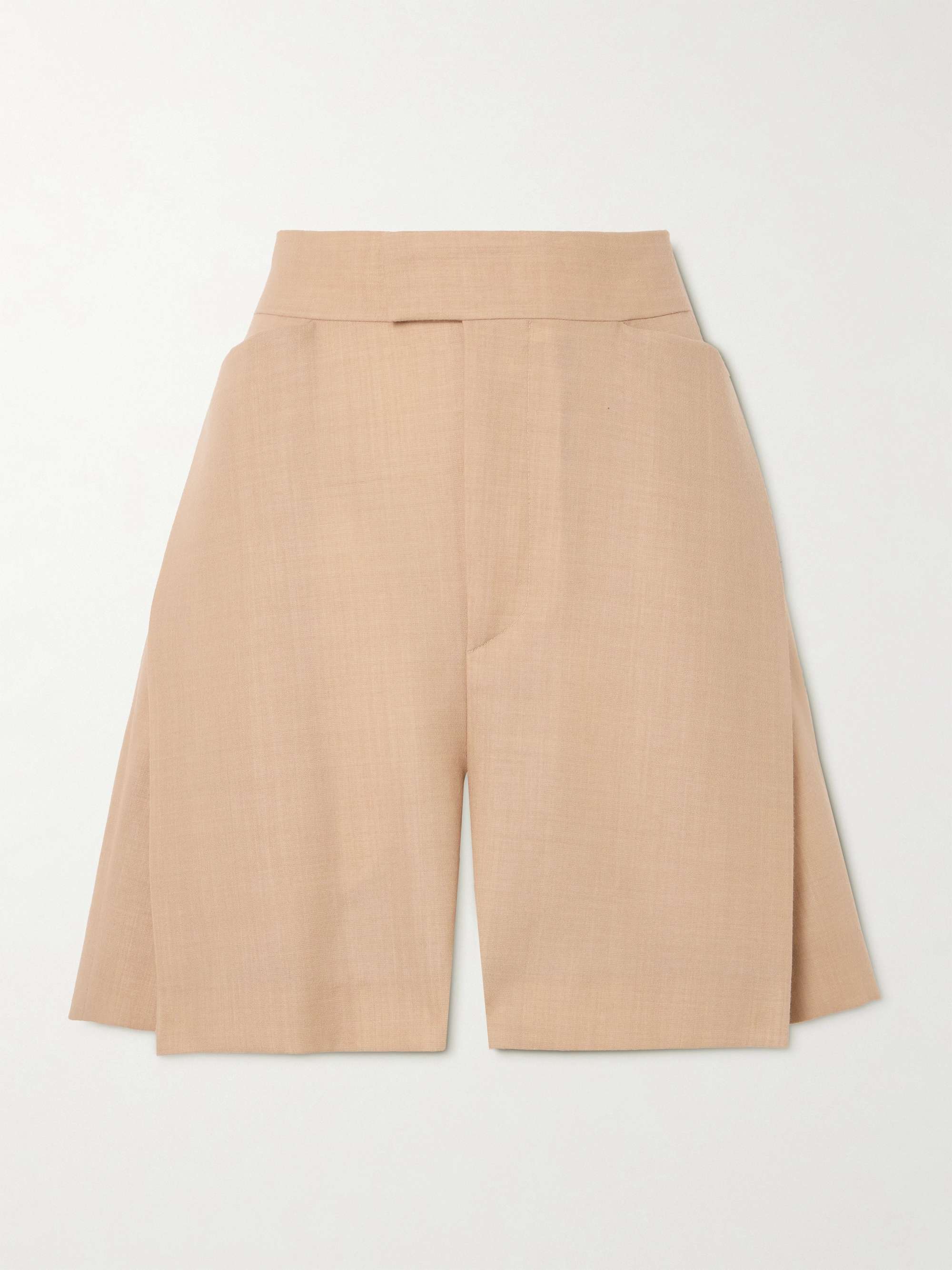 Wool-blend shorts view