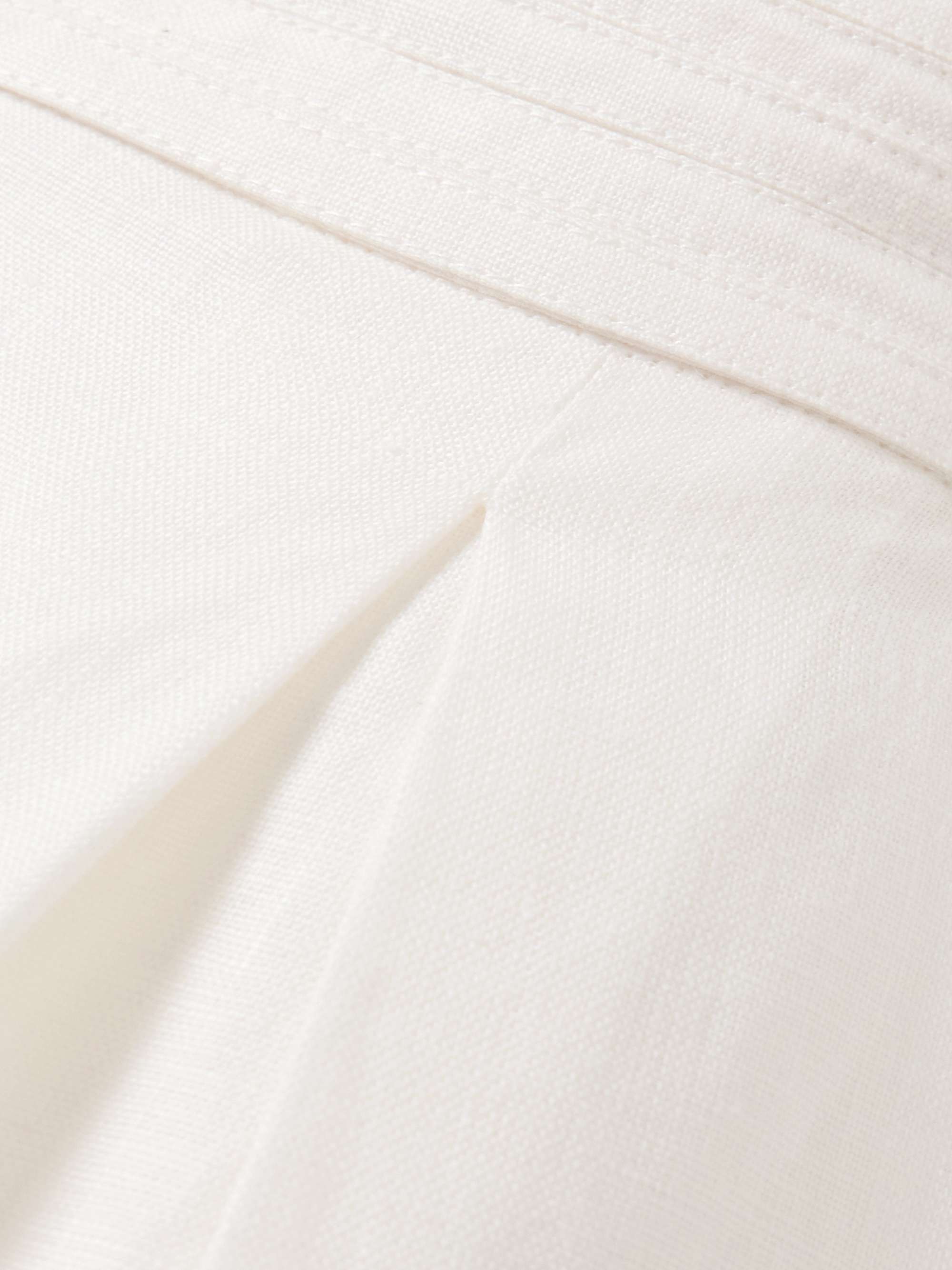Kushi pleated linen wide-leg pants view