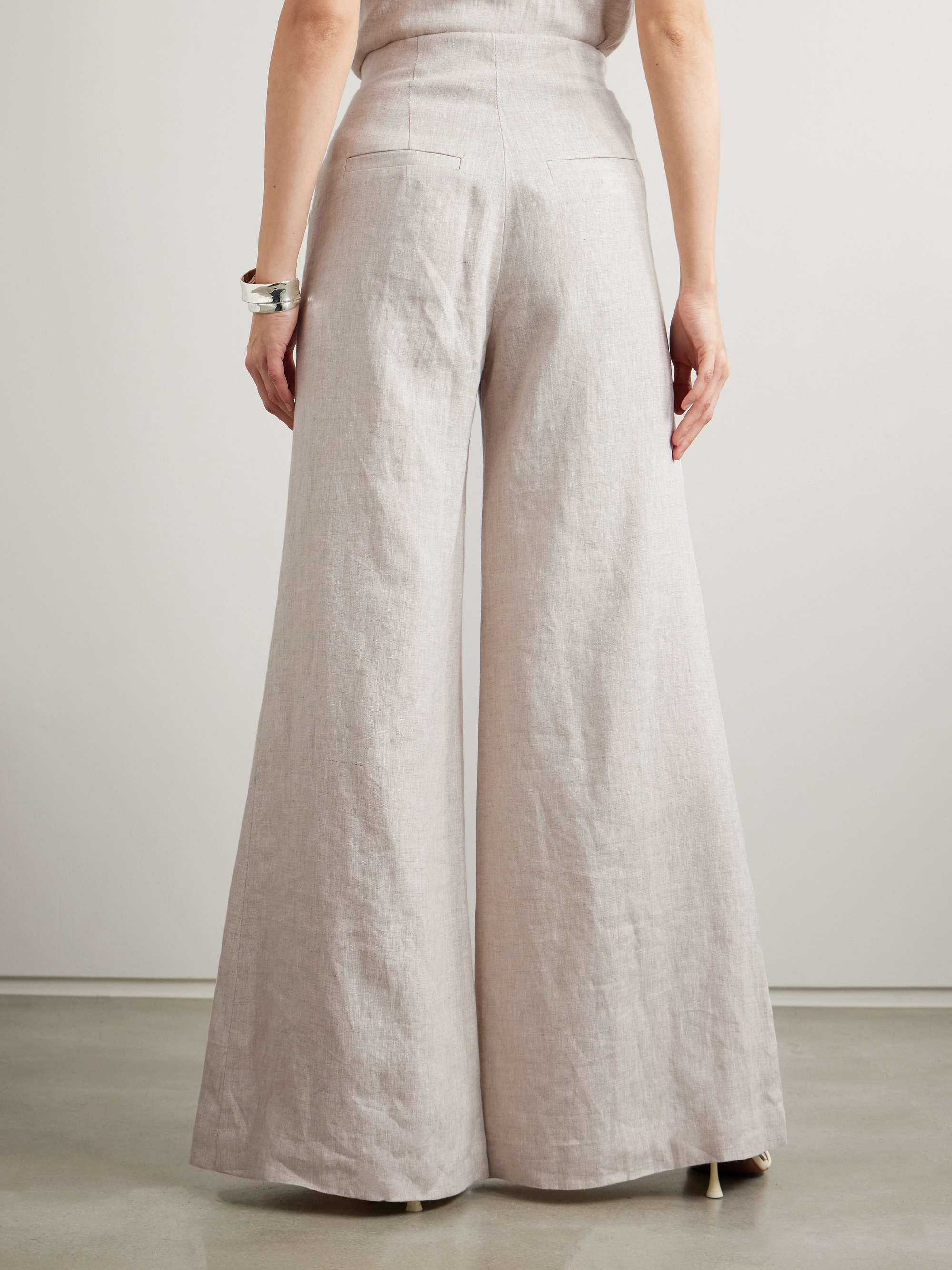 Encontrarte linen wide-leg pants view