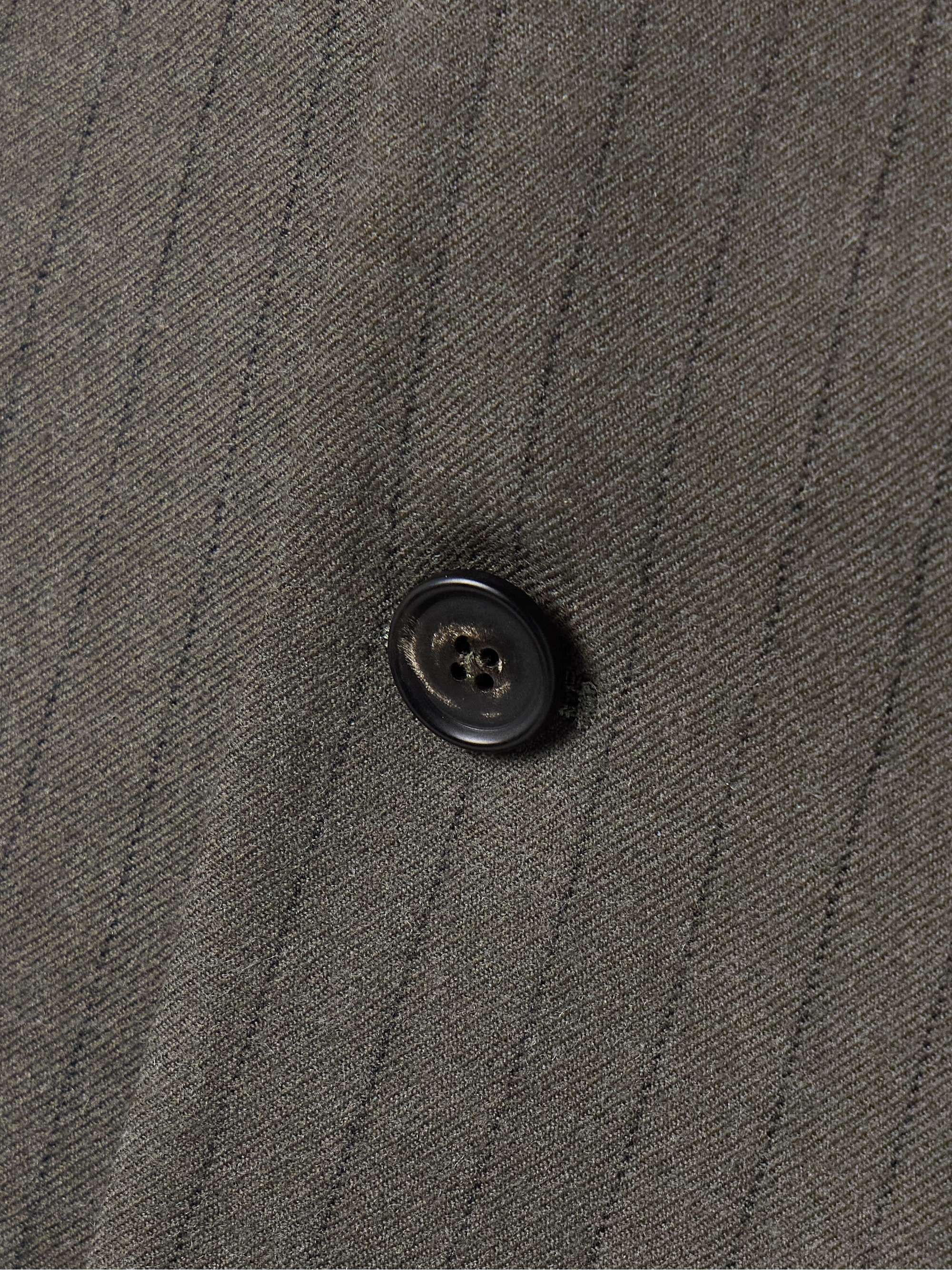 Gemini pinstriped wool-twill blazer view