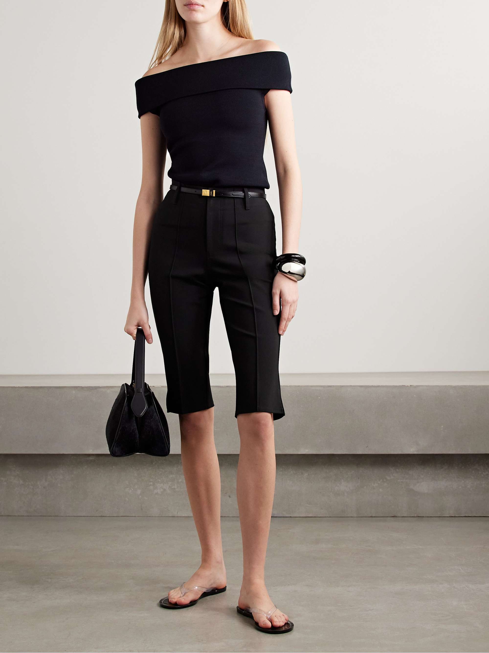 Daphne cropped stretch-crepe pants view