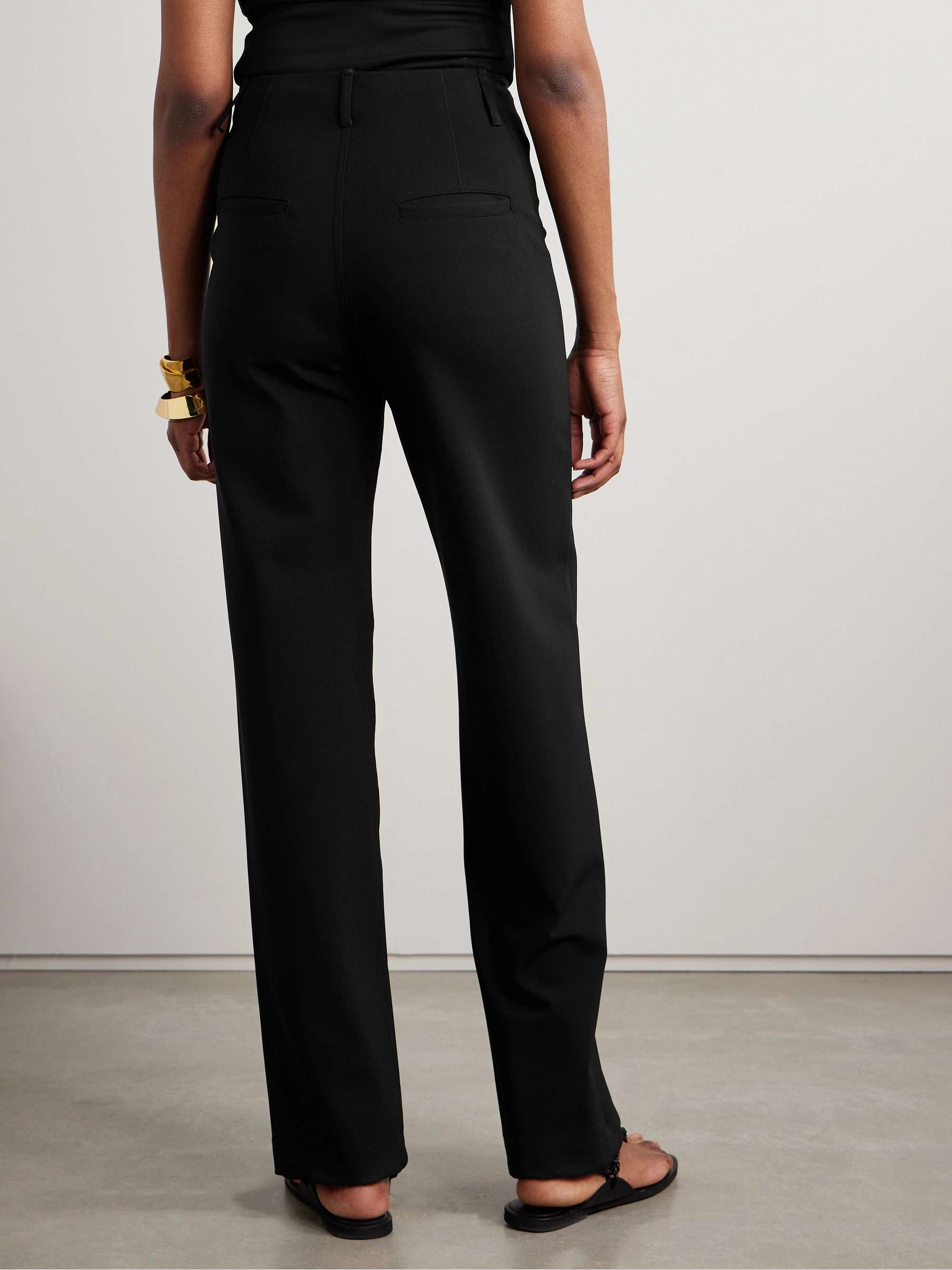 Damian striped twill straight-leg pants view