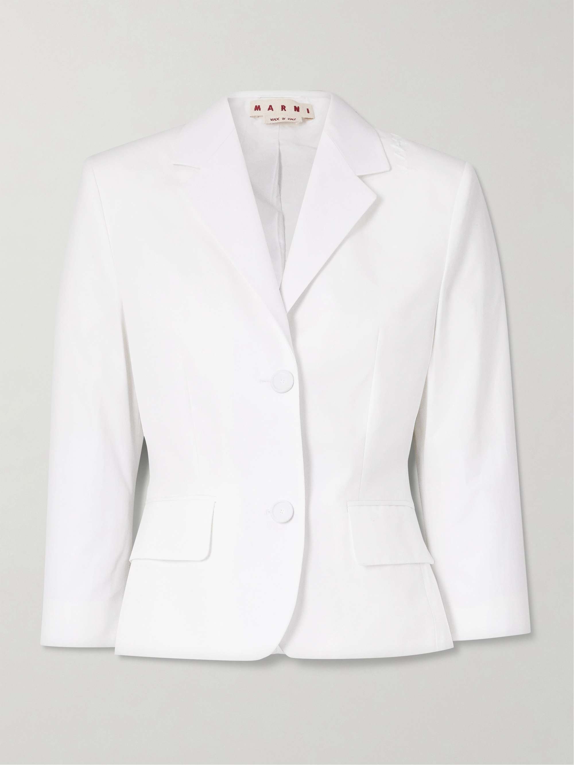 Organic cotton-poplin blazer view