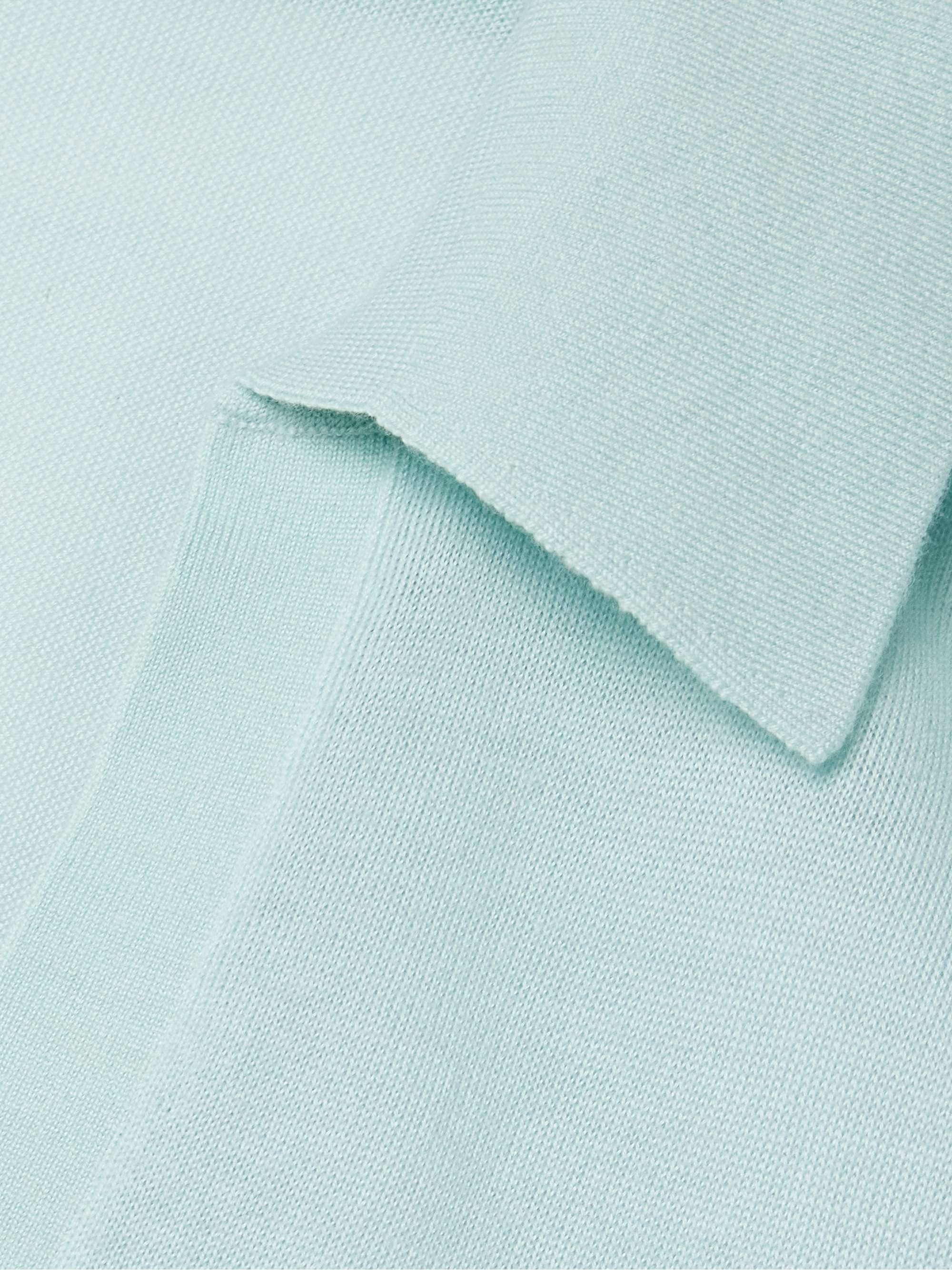 Cashmere polo top view