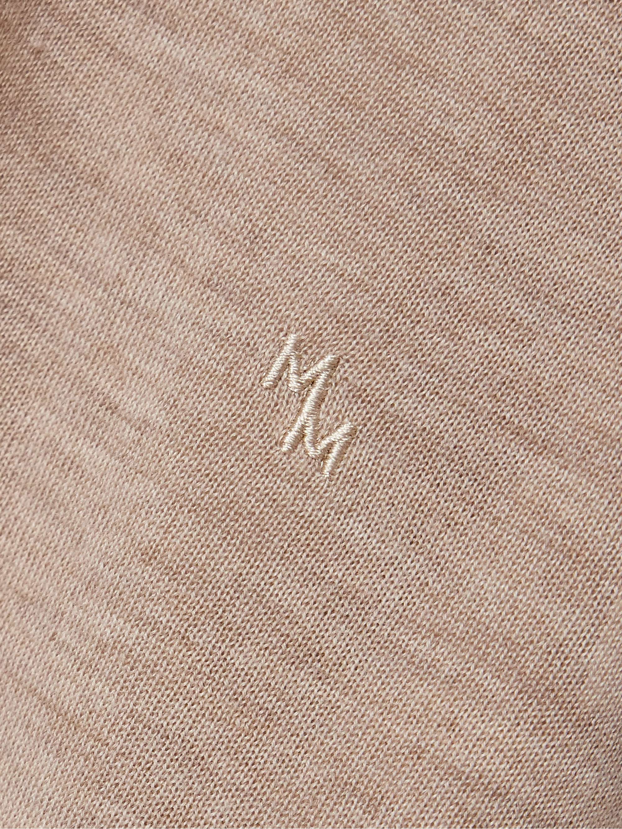 Oversized cashmere polo top view