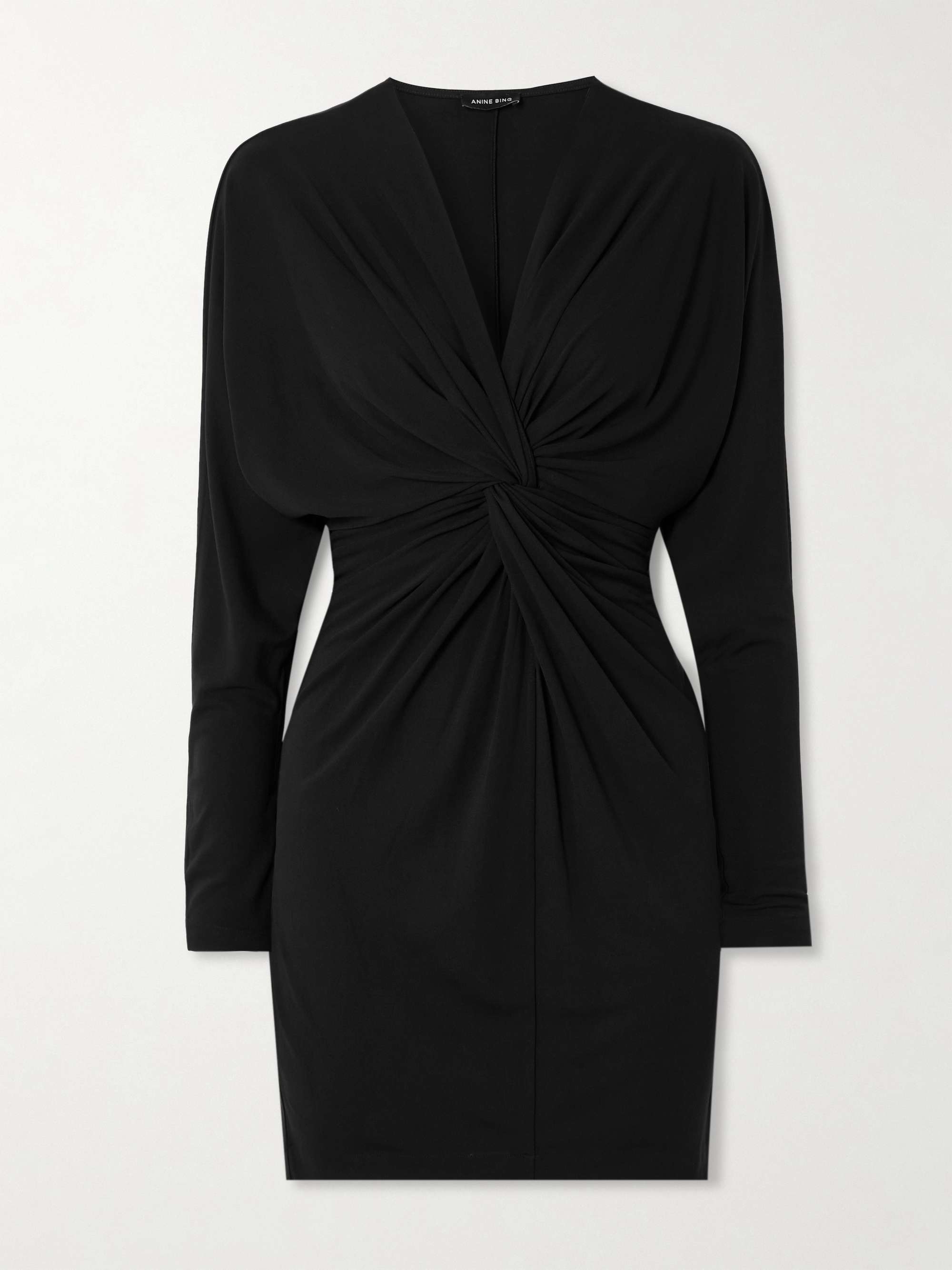 Mathilde twist-front stretch-jersey mini dress view
