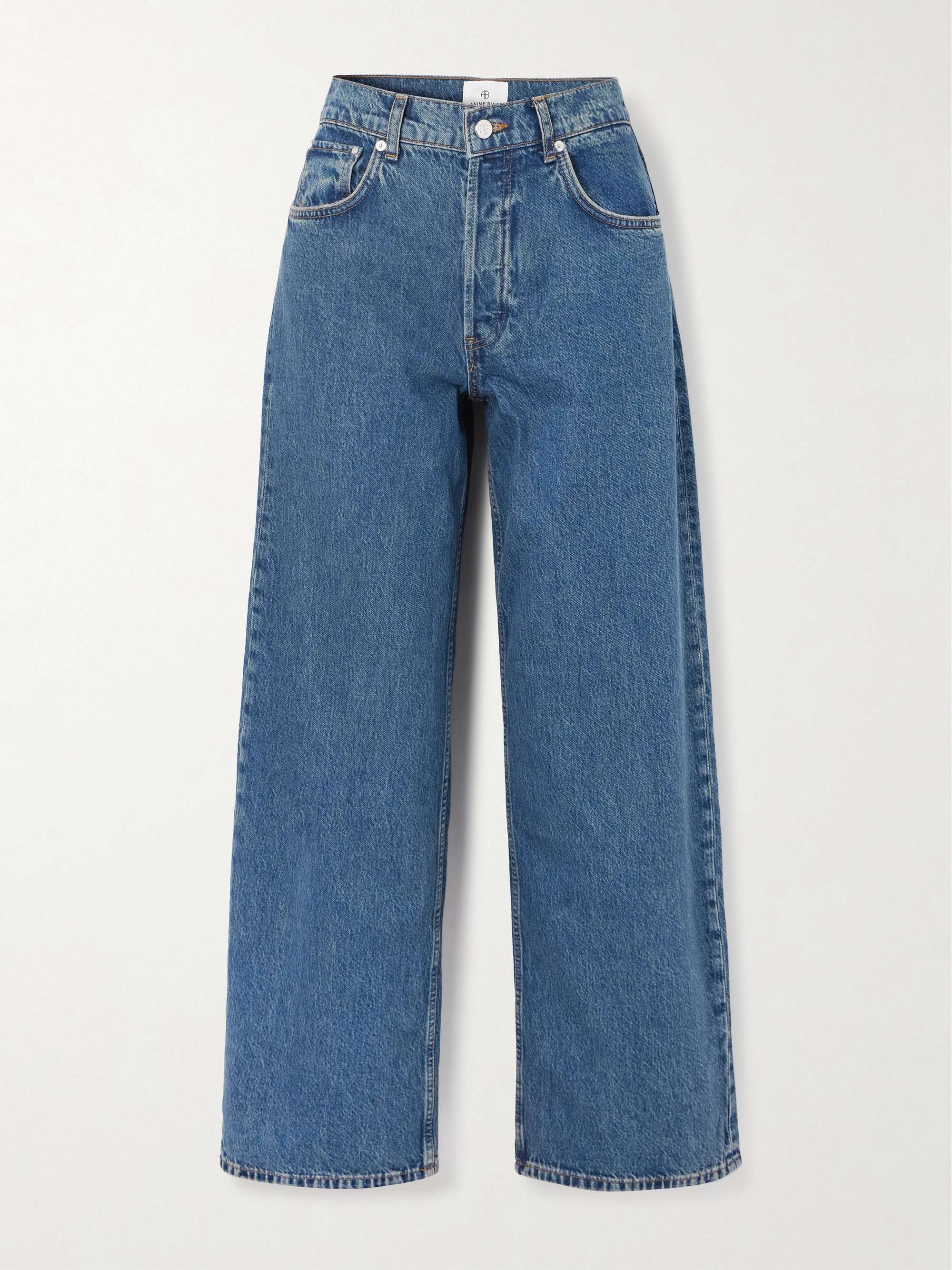 Manon mid-rise wide-leg jeans view