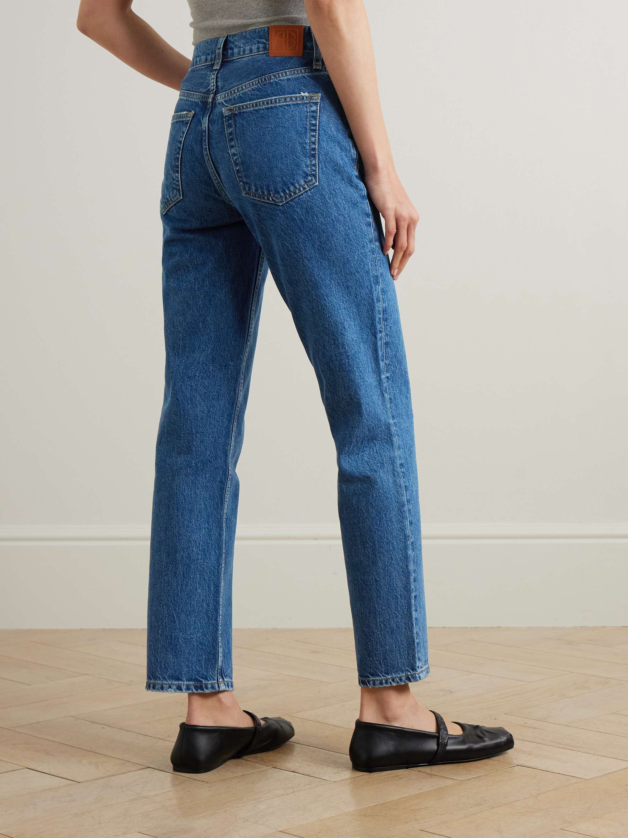 Kate high-rise slim-leg jeans view