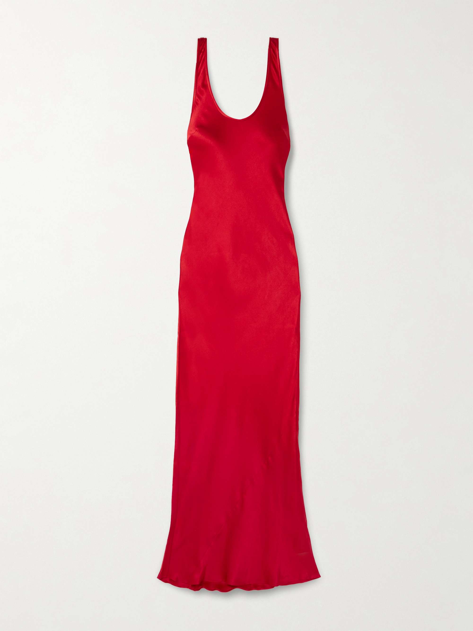 Alison silk-satin maxi dress view
