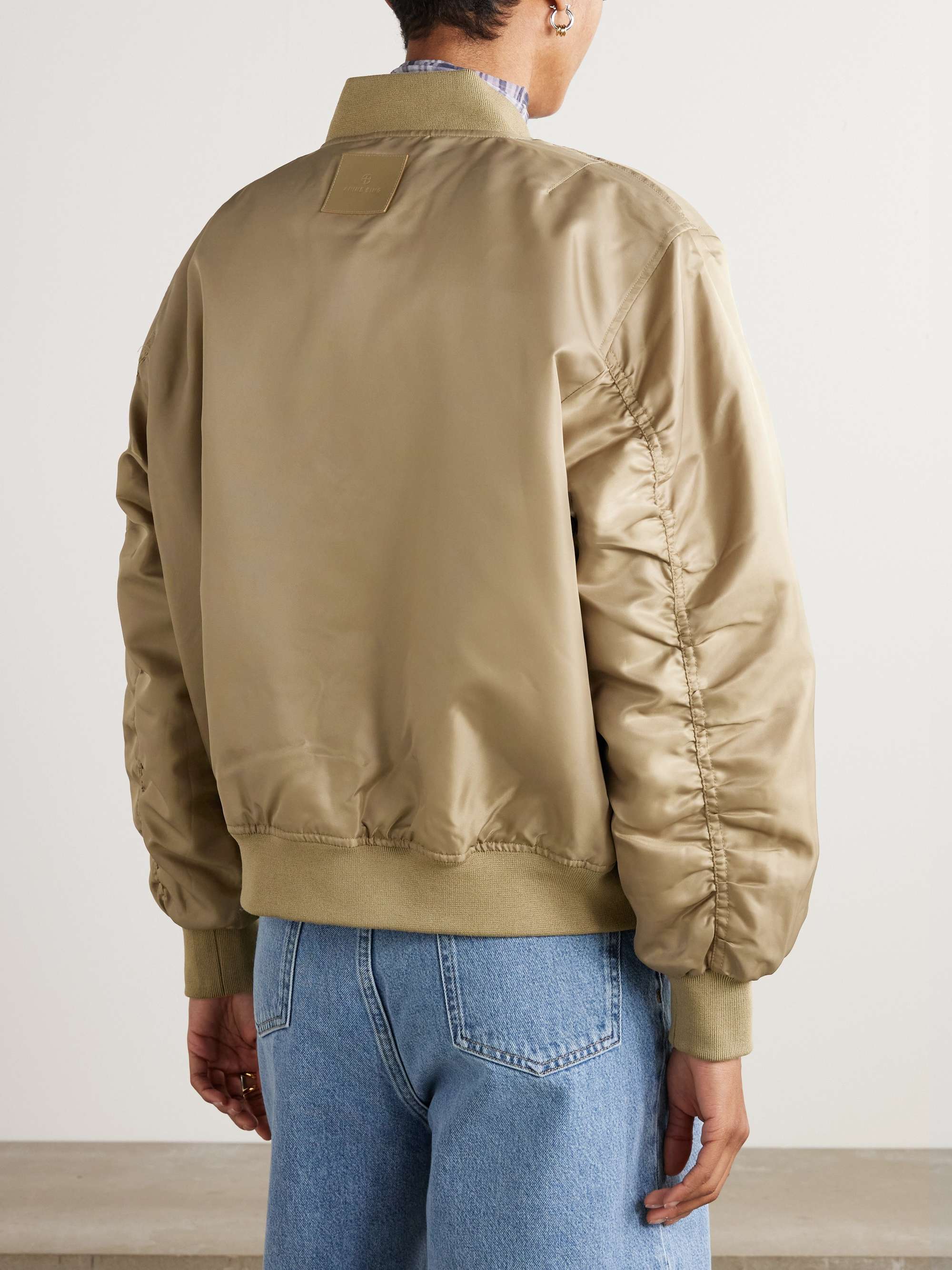 Leon shell bomber jacket view