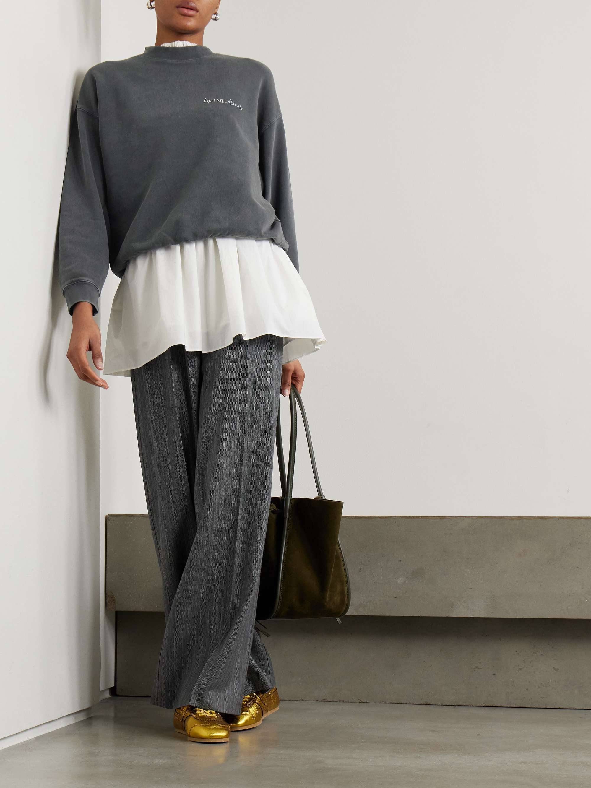 Jaci printed cotton-jersey sweatshirt view