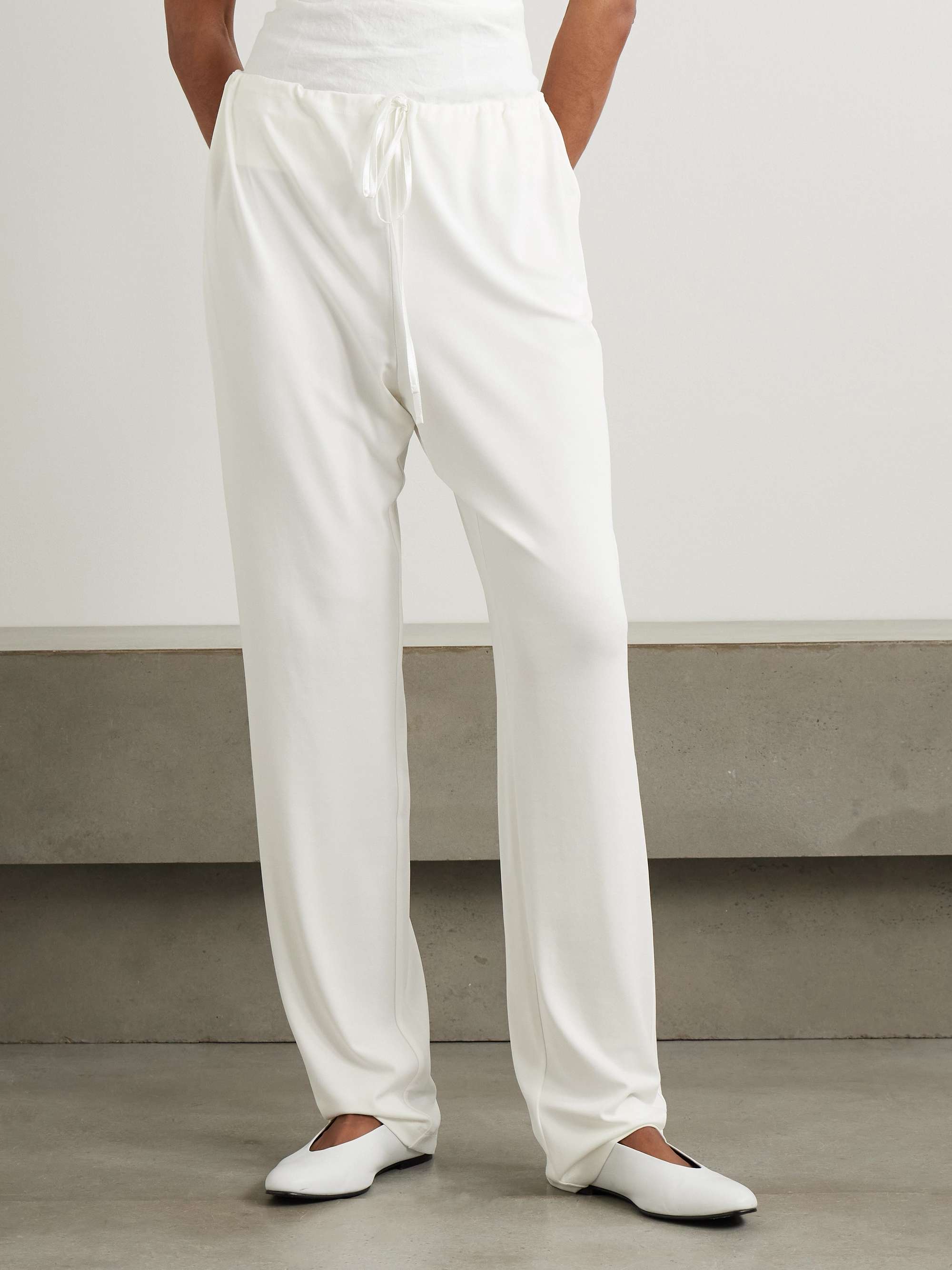 Mai stretch-jersey straight-leg pants view