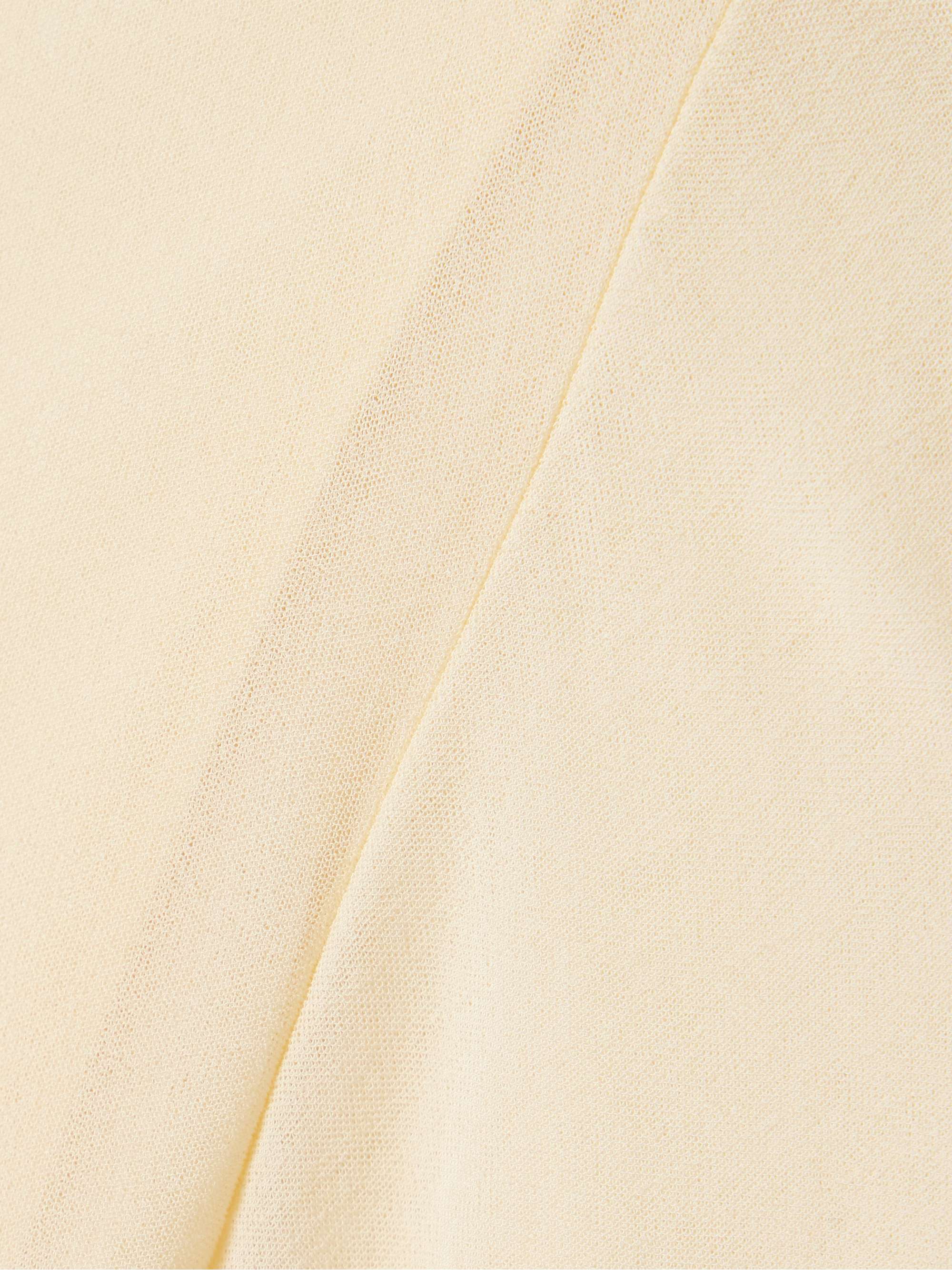 Rosalie gathered jersey top view