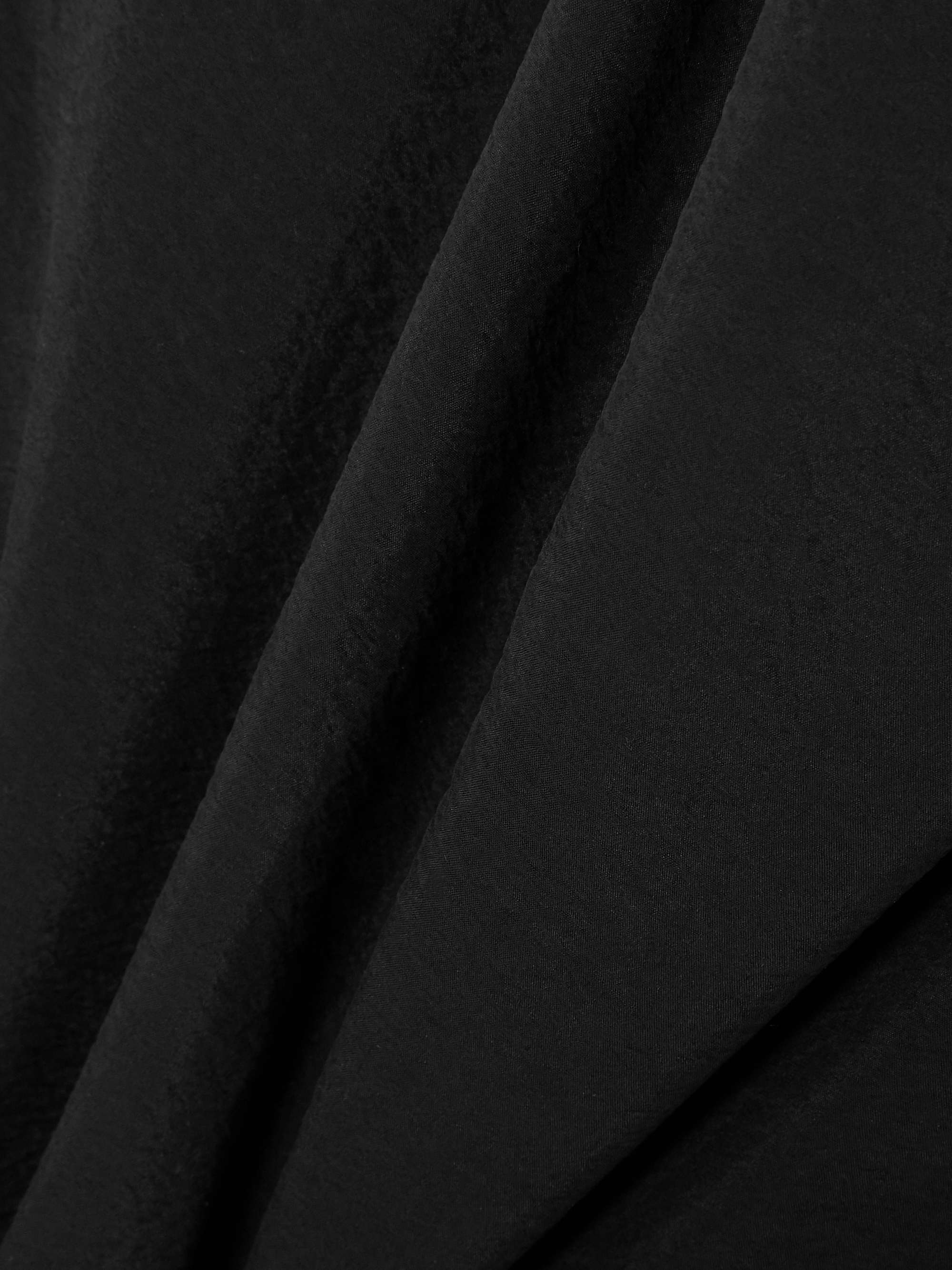 Hammered silk-blend maxi dress view
