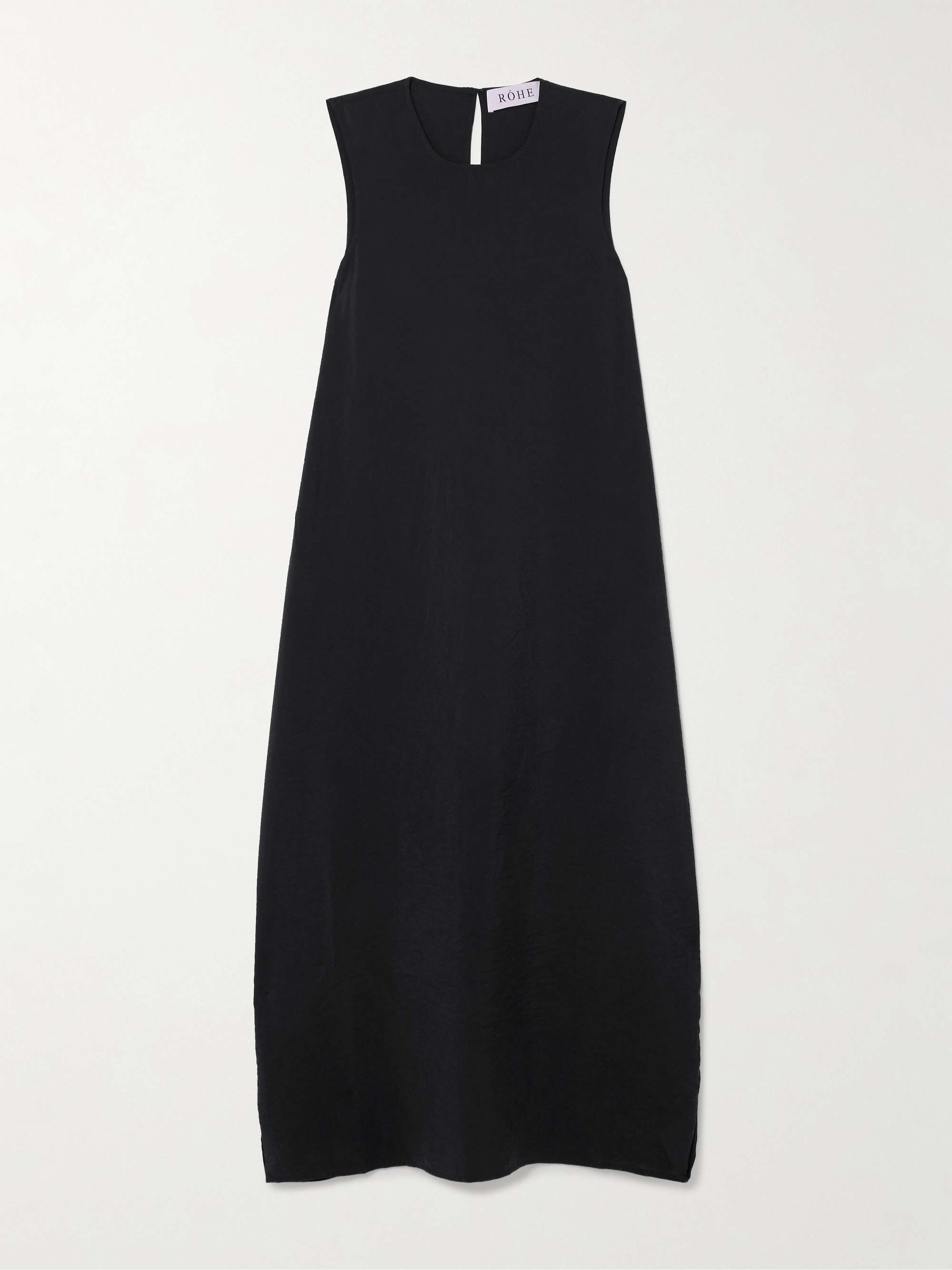Hammered silk-blend maxi dress view