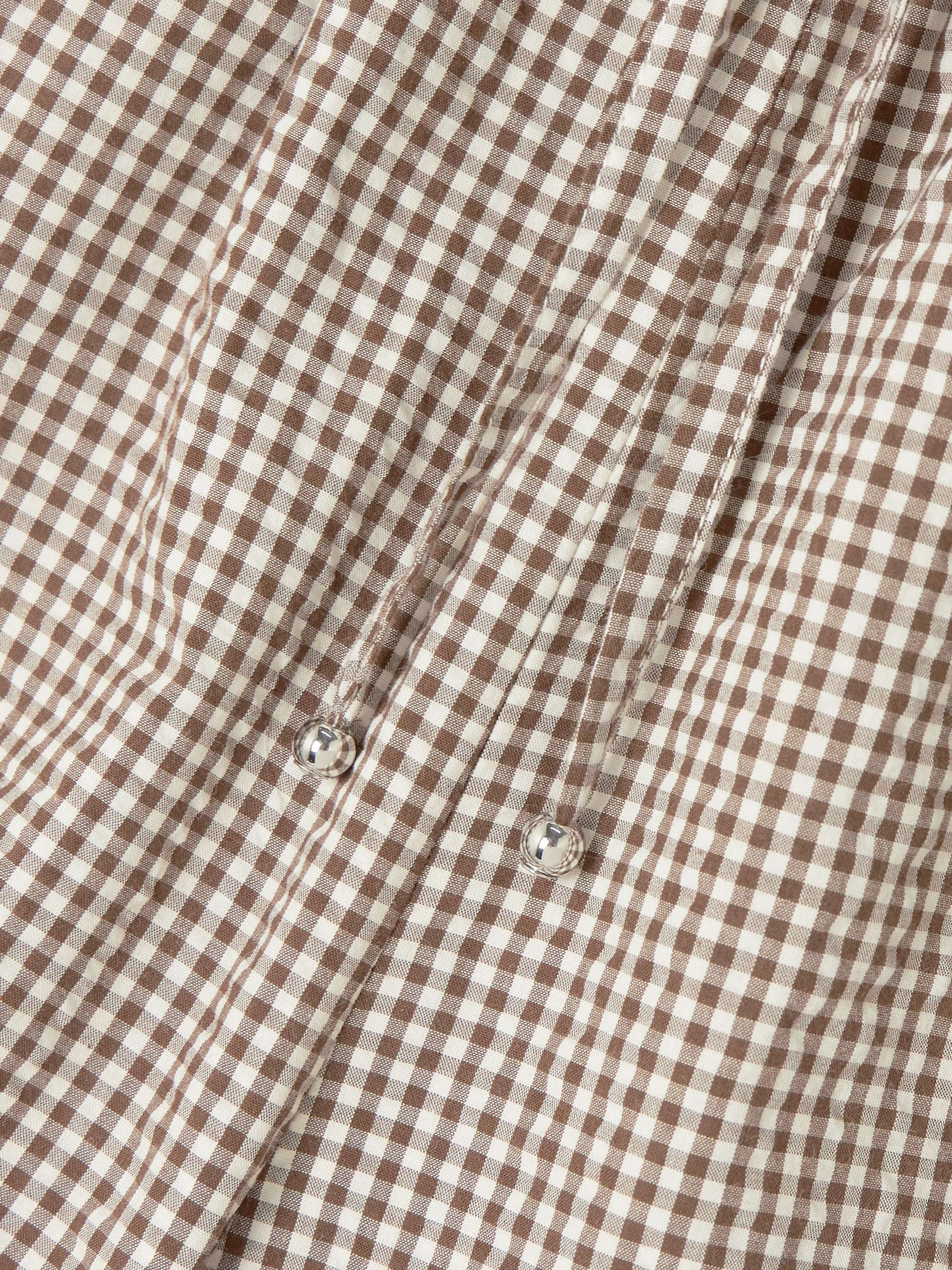 Tjana gingham cotton-blend shorts view