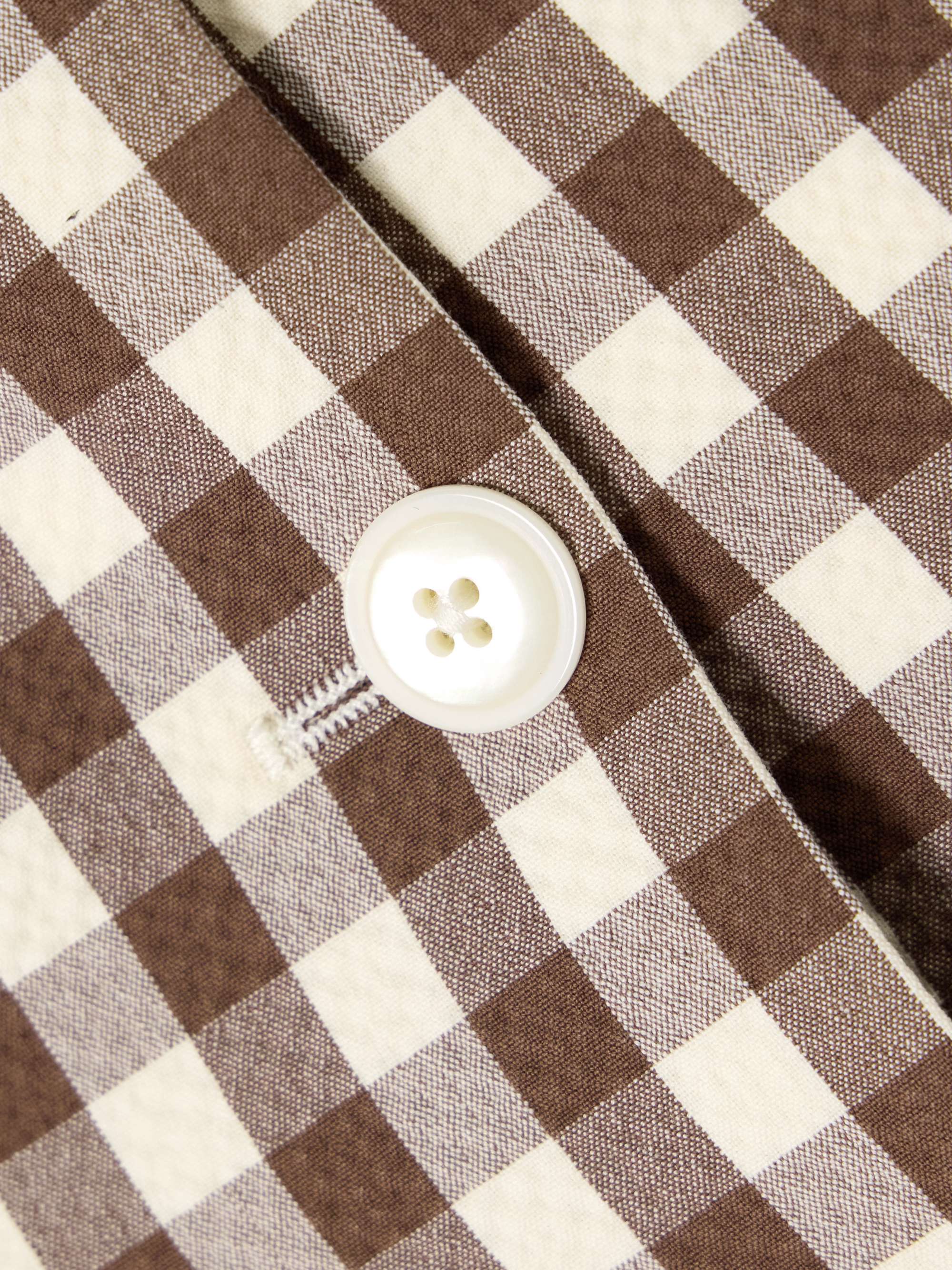 Lois gingham cotton-blend seersucker vest view