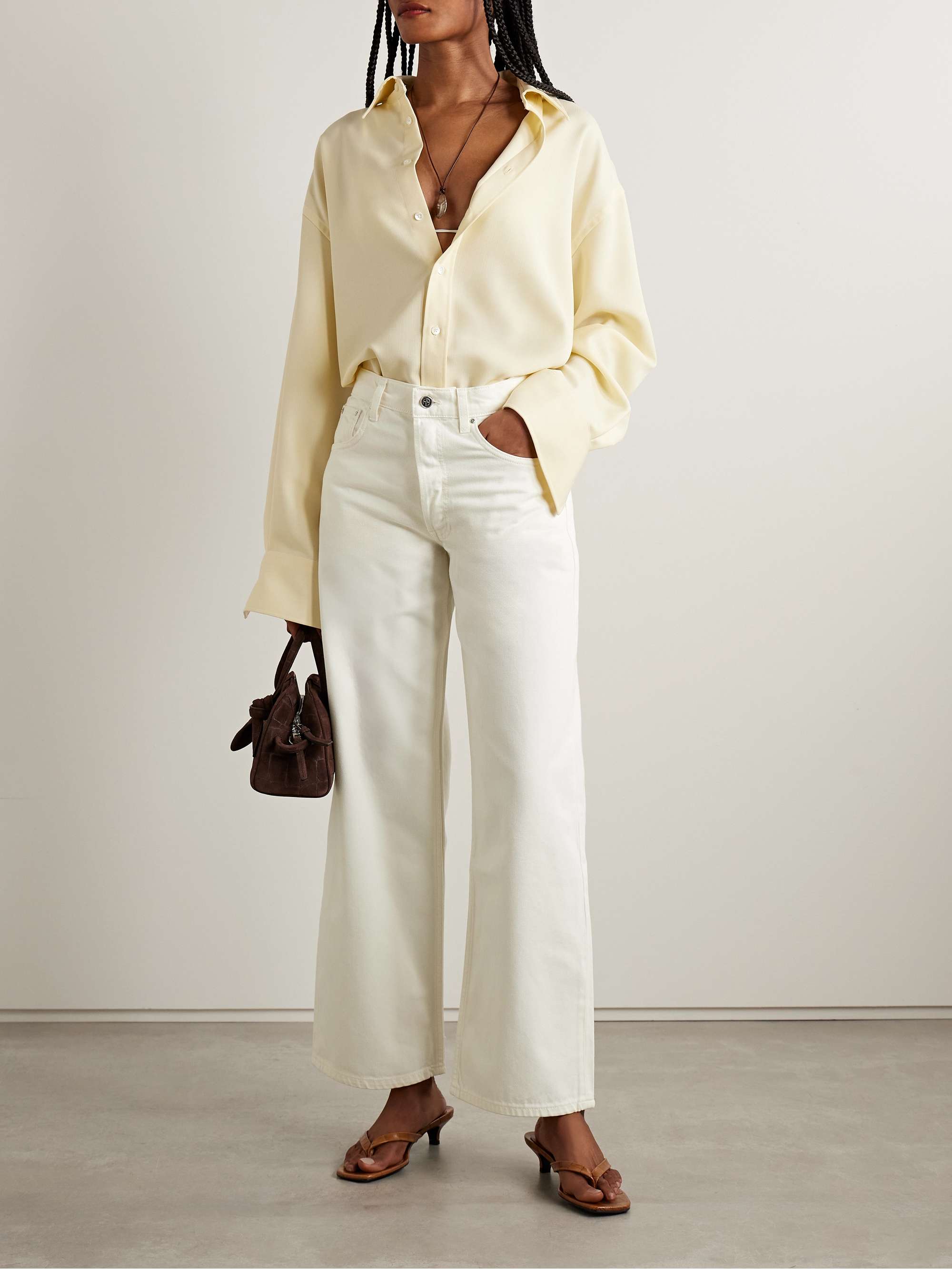 Manon high-rise straight-leg recycled jeans view