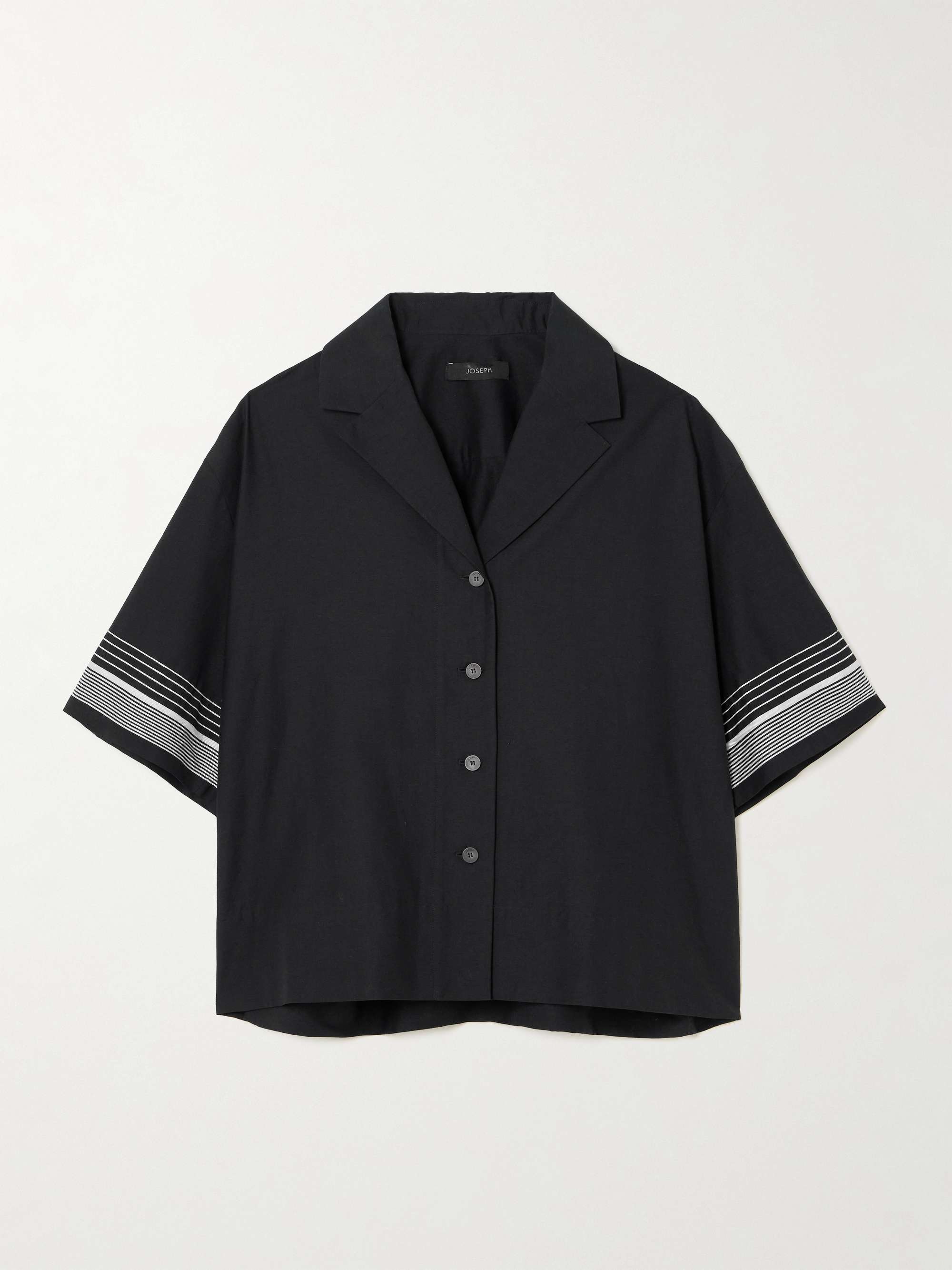 Leopold embroidered cotton-blend blouse view