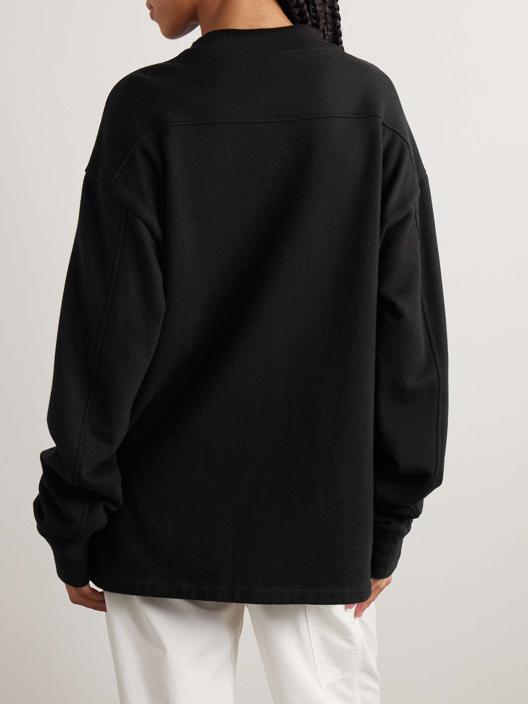 Amira cotton and cashmere-blend jersey sweater view