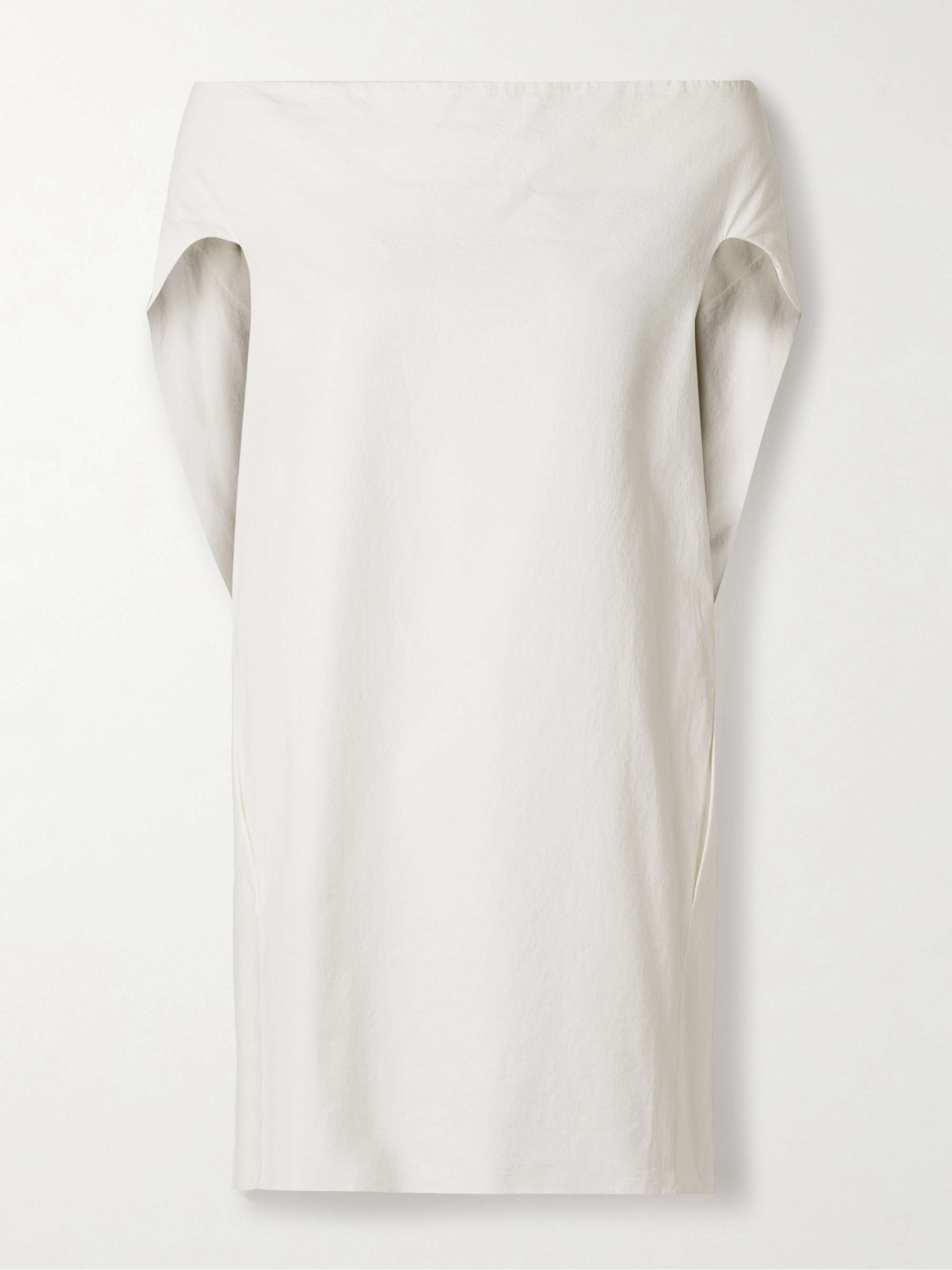 Anitas off-the-shoulder cape-effect cotton-poplin top view