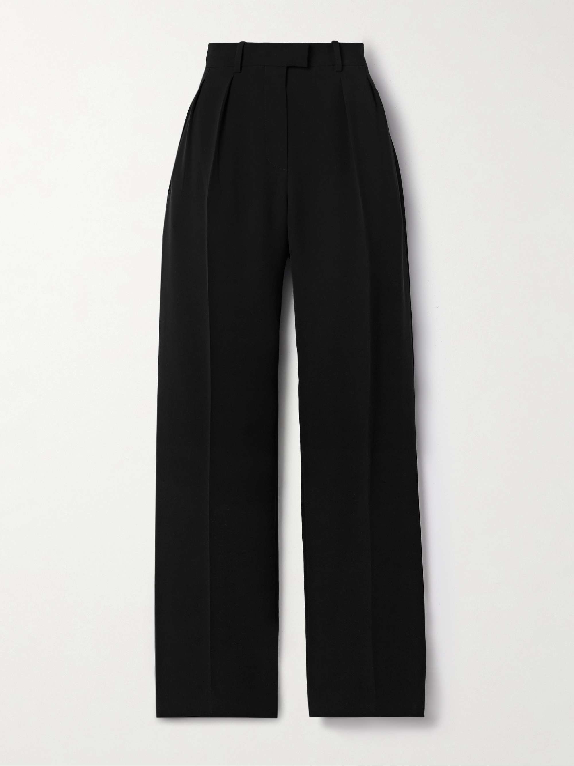 Alfidis pleated cotton-crepe wide-leg pants view