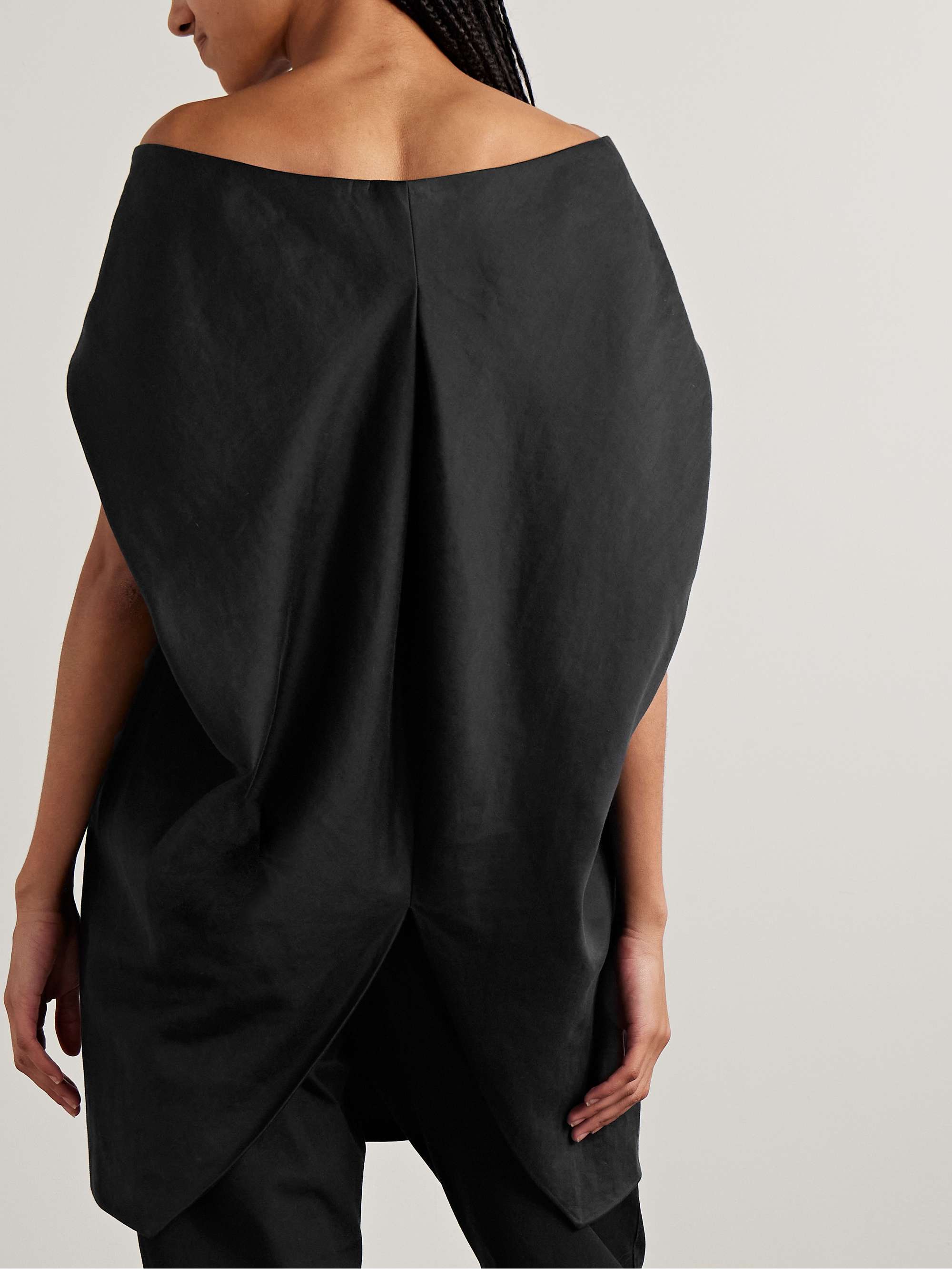 Pallenberg off-the-shoulder wool-blend top view