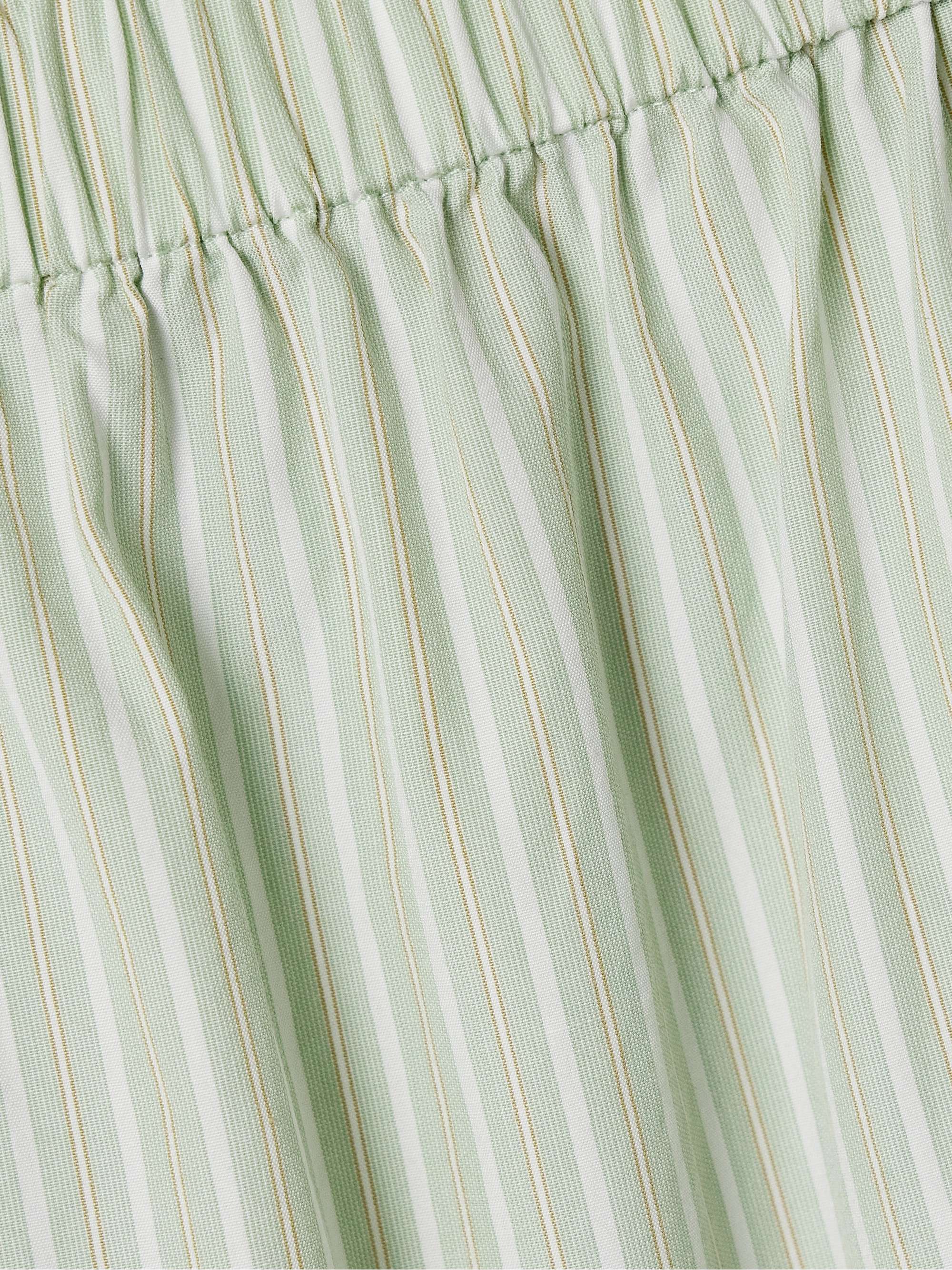 Zinnia striped cotton-poplin shorts view
