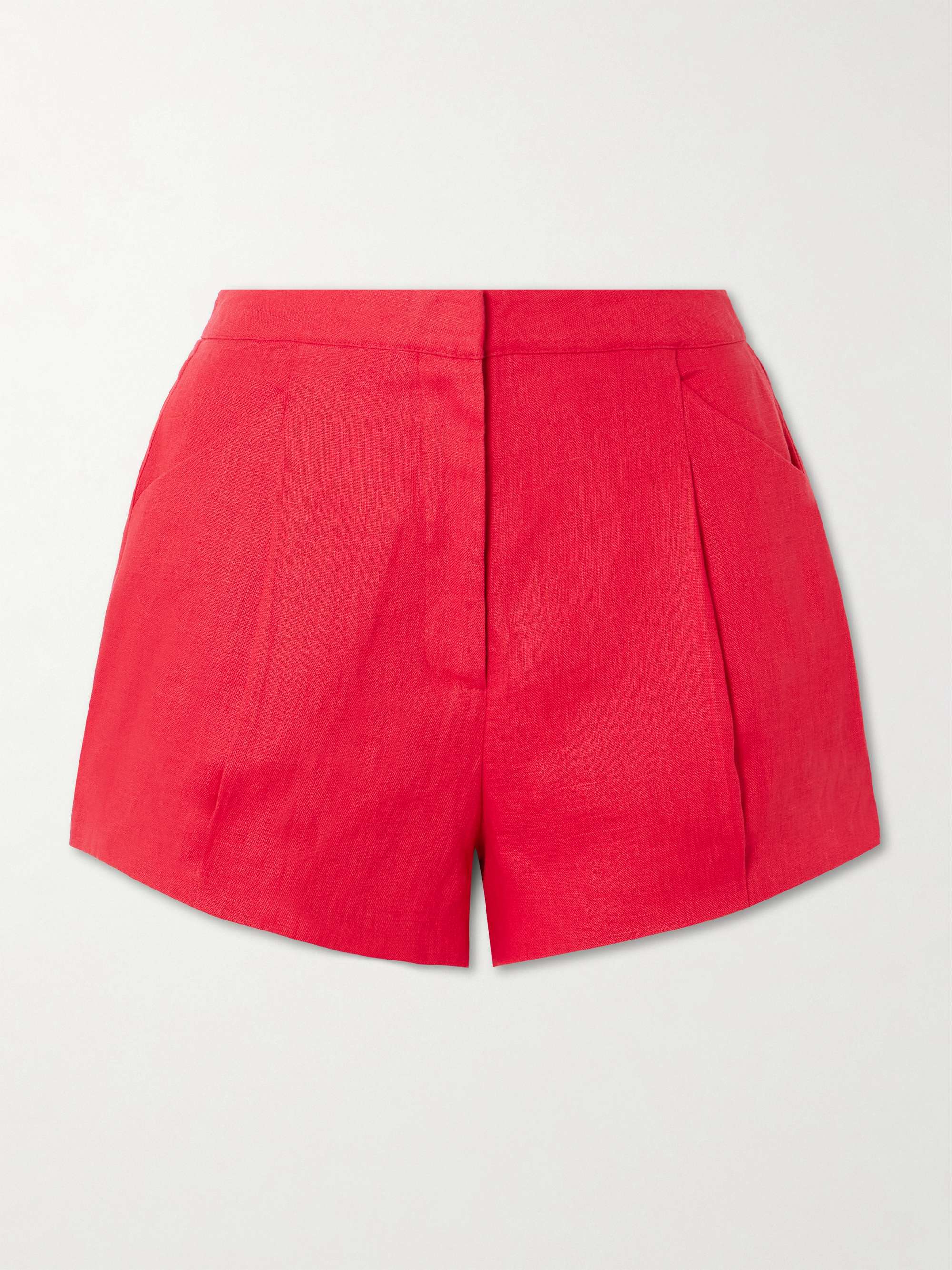 Rosalie pintucked linen shorts view