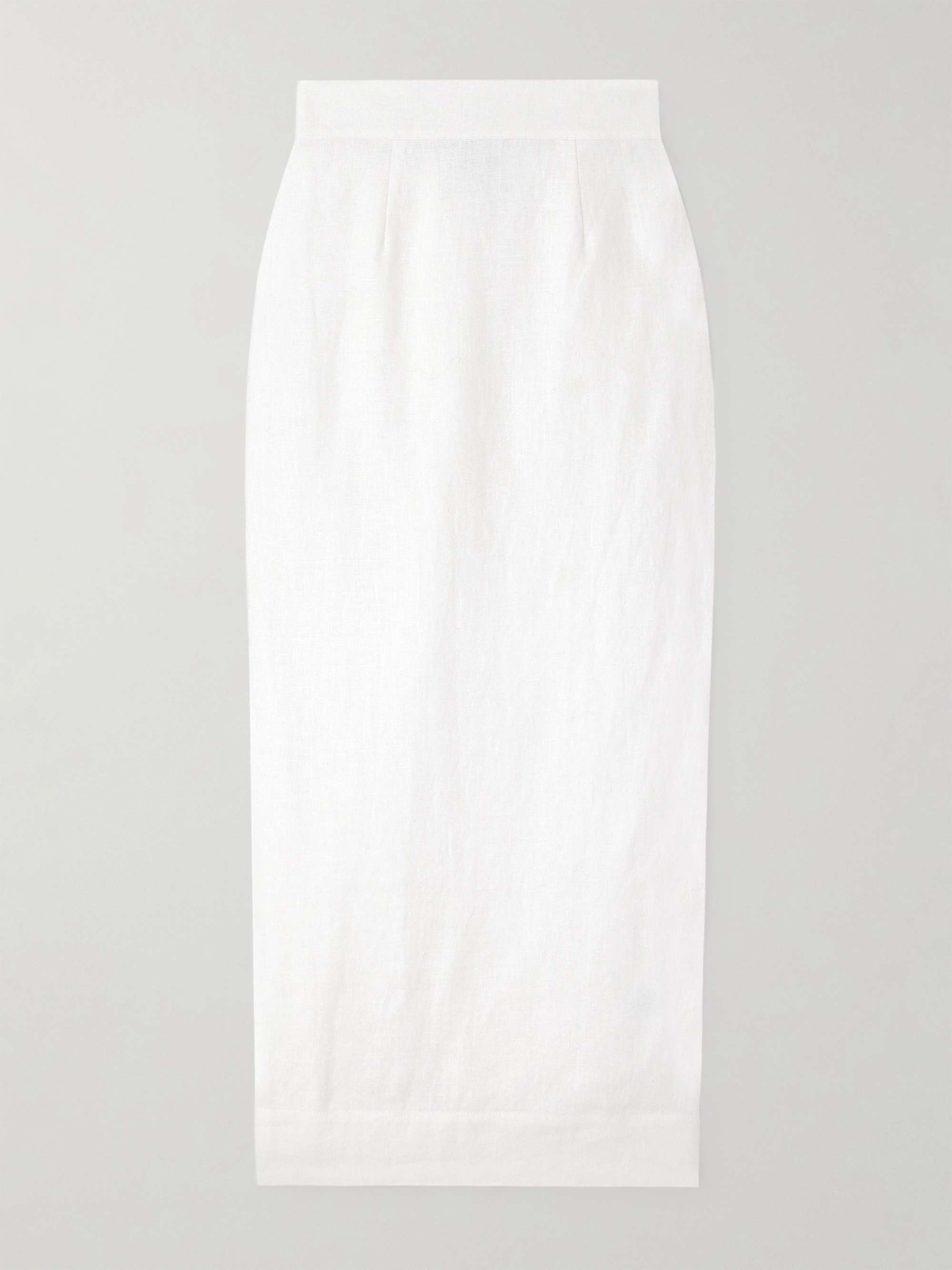 Emma linen midi skirt view